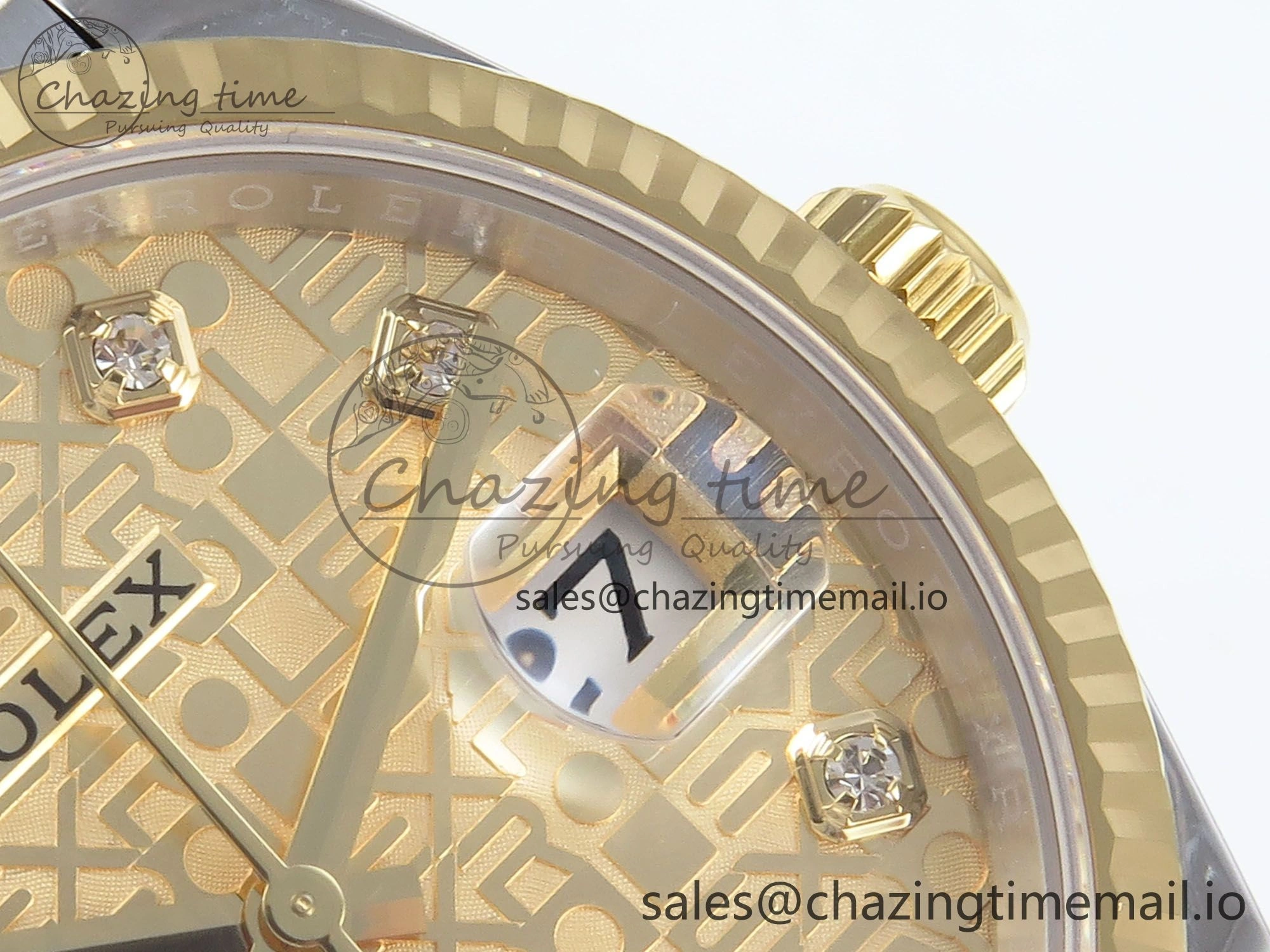 DateJust 36 126233 EWEF Best Edition Rolxx YG Dial on SS YG Jubilee Bracelet A3235
