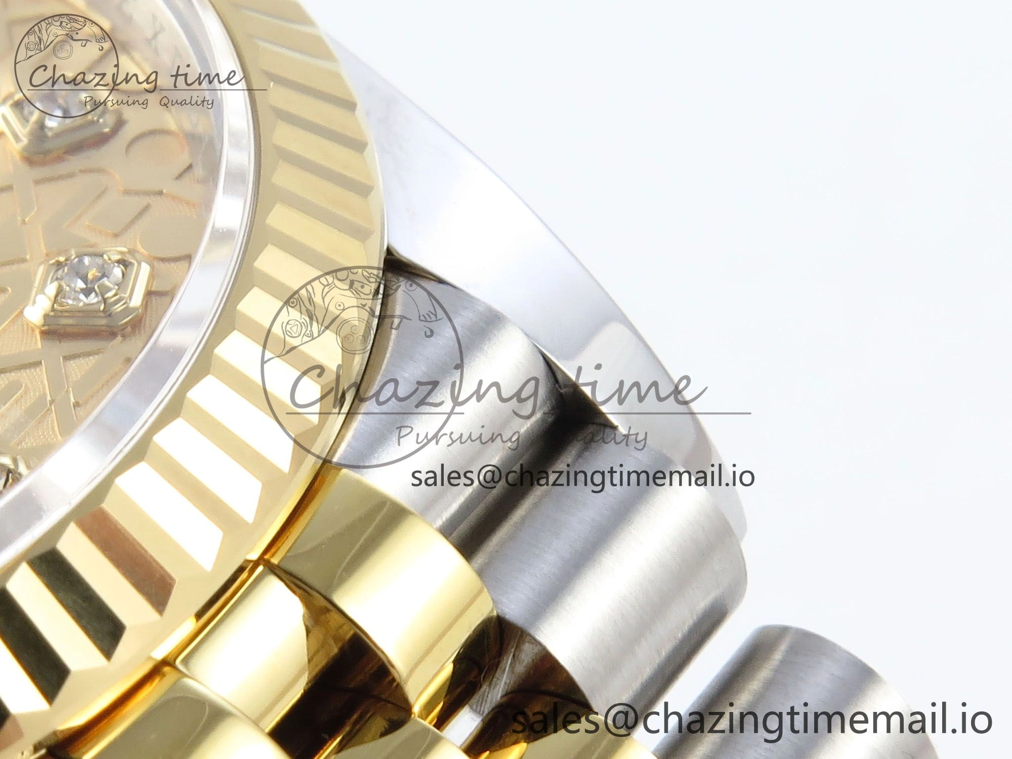 DateJust 36 126233 EWEF Best Edition Rolxx YG Dial on SS YG Jubilee Bracelet A3235