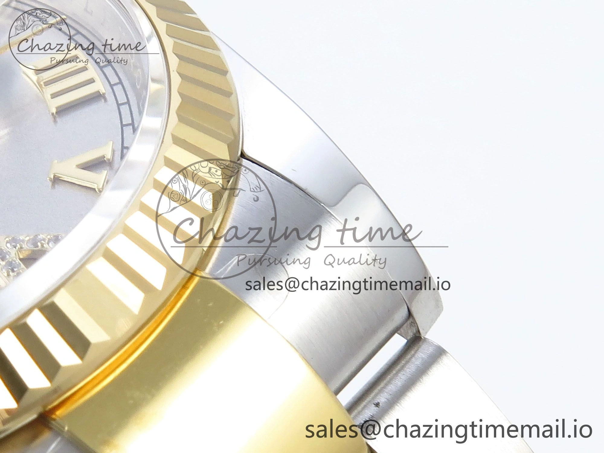 DateJust 36 126233 EWEF Best Edition Silver Roman Diamonds Dial on SS YG Oyster Bracelet A3235