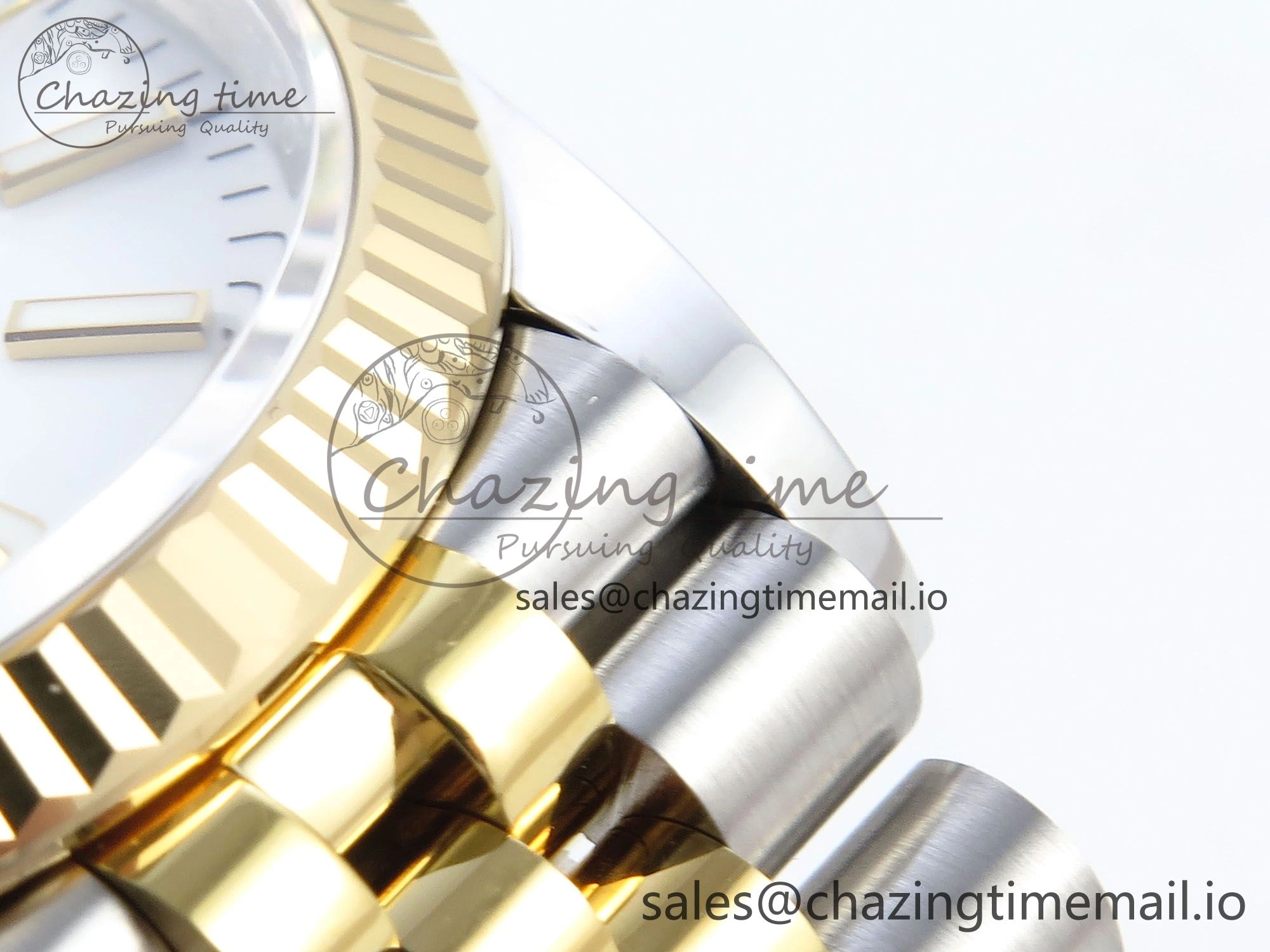 DateJust 36 126233 EWEF Best Edition White Dial Stick Marker on SS YG Jubilee Bracelet A3235