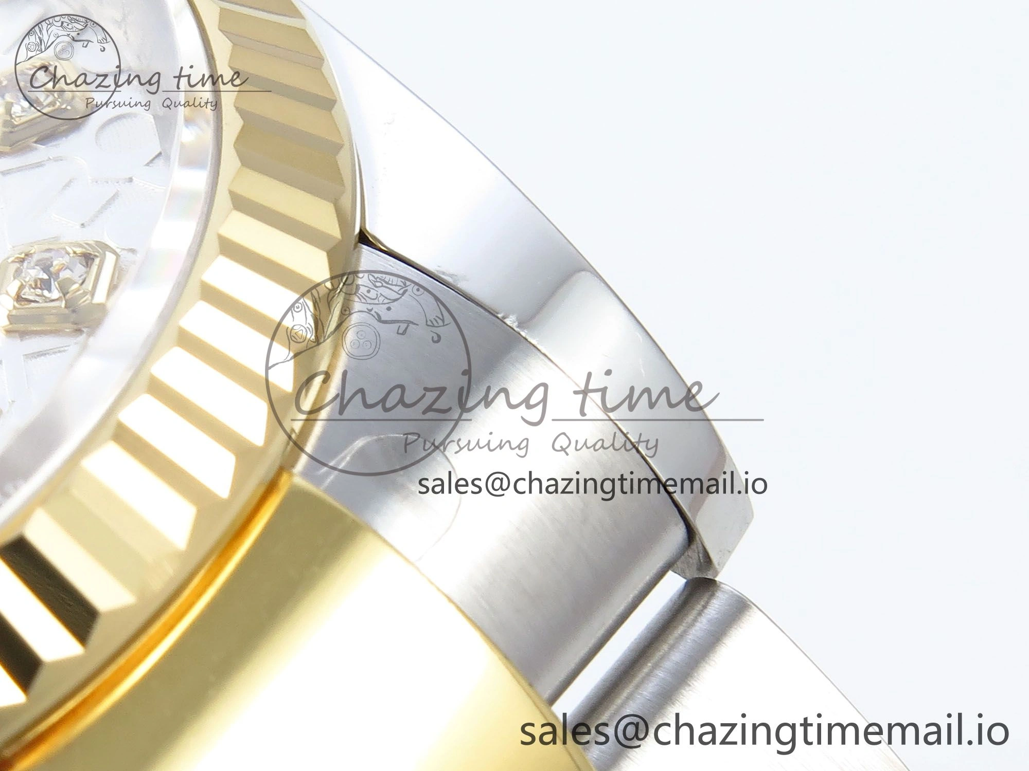 DateJust 36 126233 EWEF Best Edition White Pattern Diamonds Dial on SS YG Oyster Bracelet A3235