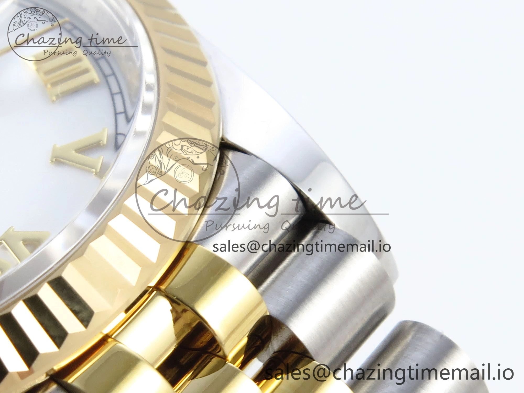 DateJust 36 126233 EWEF Best Edition White Roman Dial on SS YG Jubilee Bracelet A3235