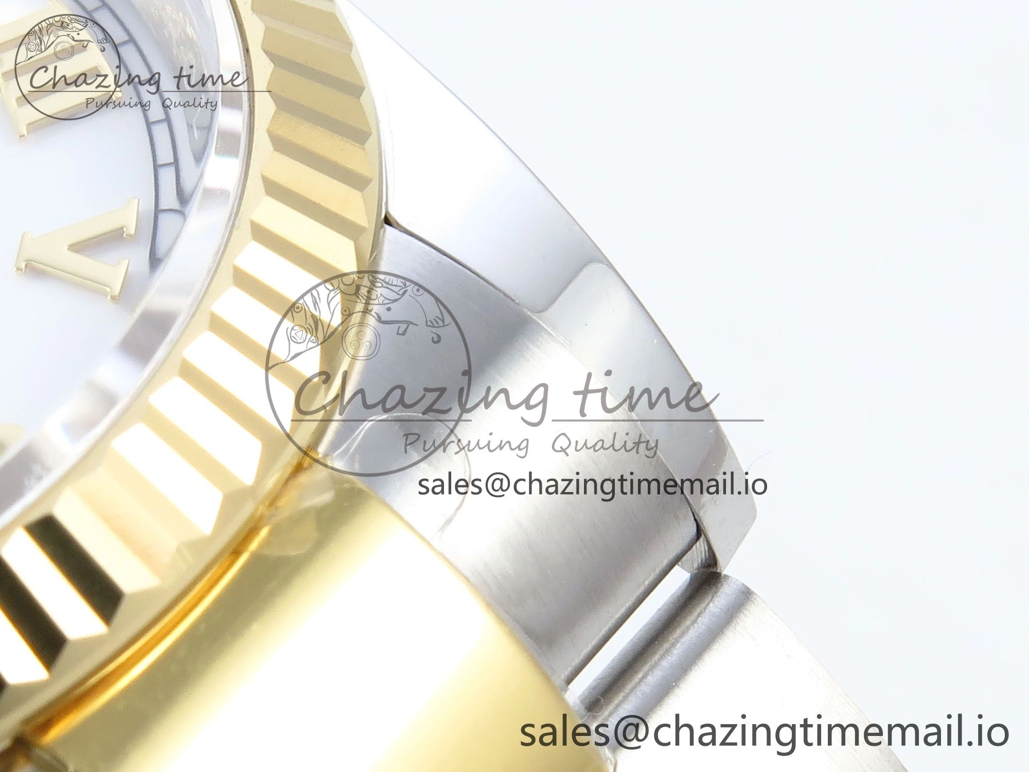 DateJust 36 126233 EWEF Best Edition White Roman Dial on SS YG Oyster Bracelet A3235