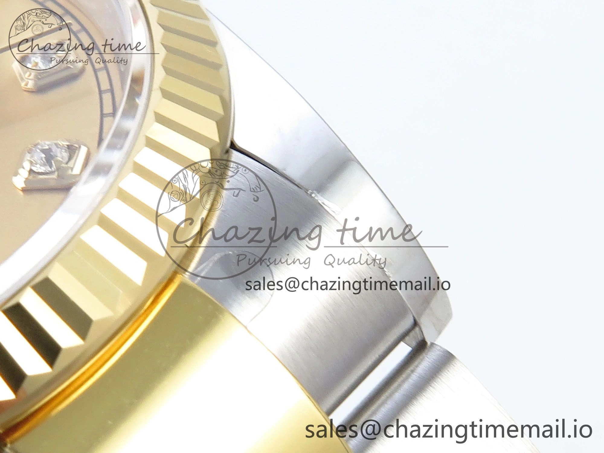 DateJust 36 126233 EWEF Best Edition YG Diamonds Dial on SS YG Oyster Bracelet A3235