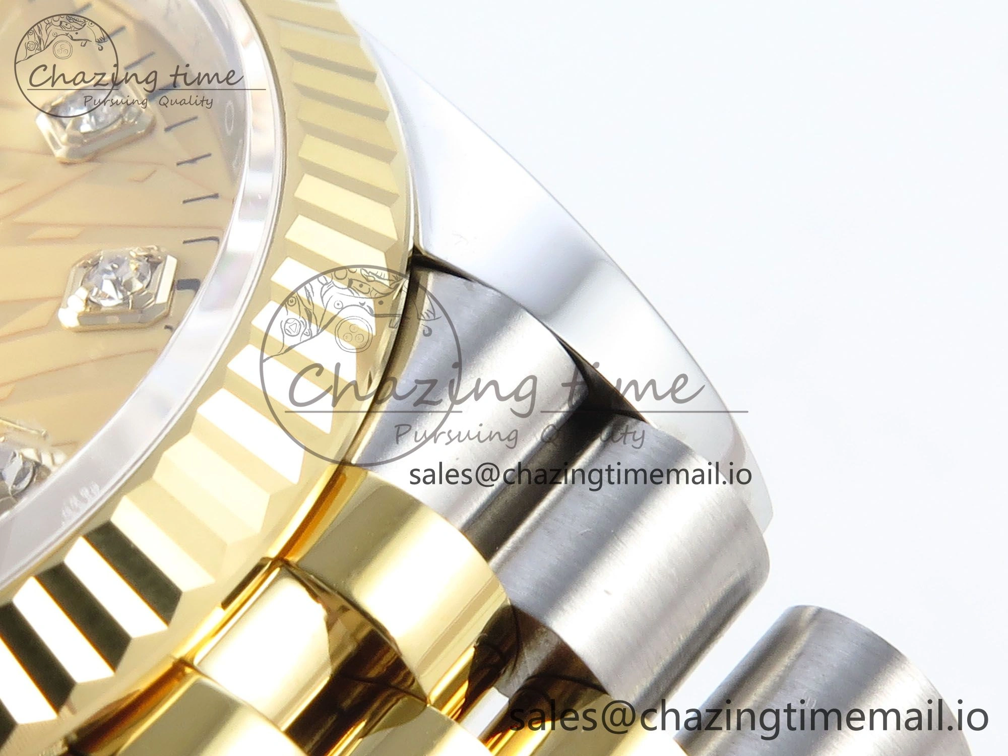 DateJust 36 126233 EWEF Best Edition YG Leaf Dial on SS YG Jubilee Bracelet A3235