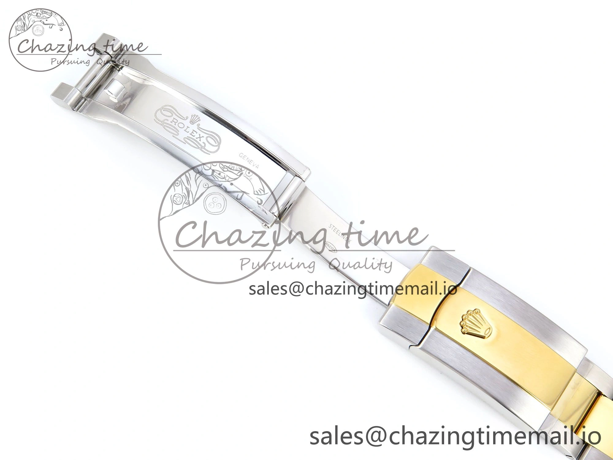 DateJust 36 126233 EWEF Best Edition YG Leaf Stick Dial on SS YG Oyster Bracelet A3235