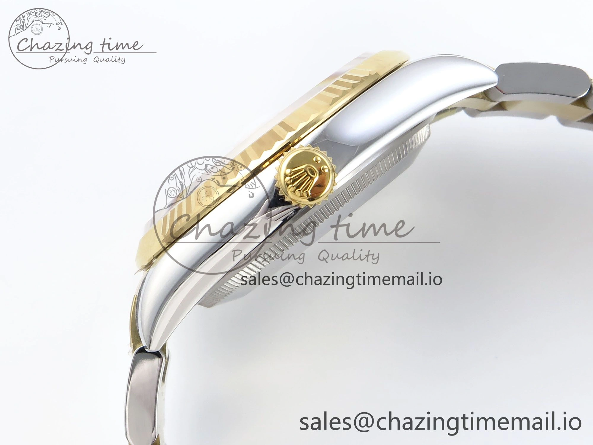 DateJust 36 126233 EWEF Best Edition YG Pattern Diamonds Dial on SS YG Oyster Bracelet A3235