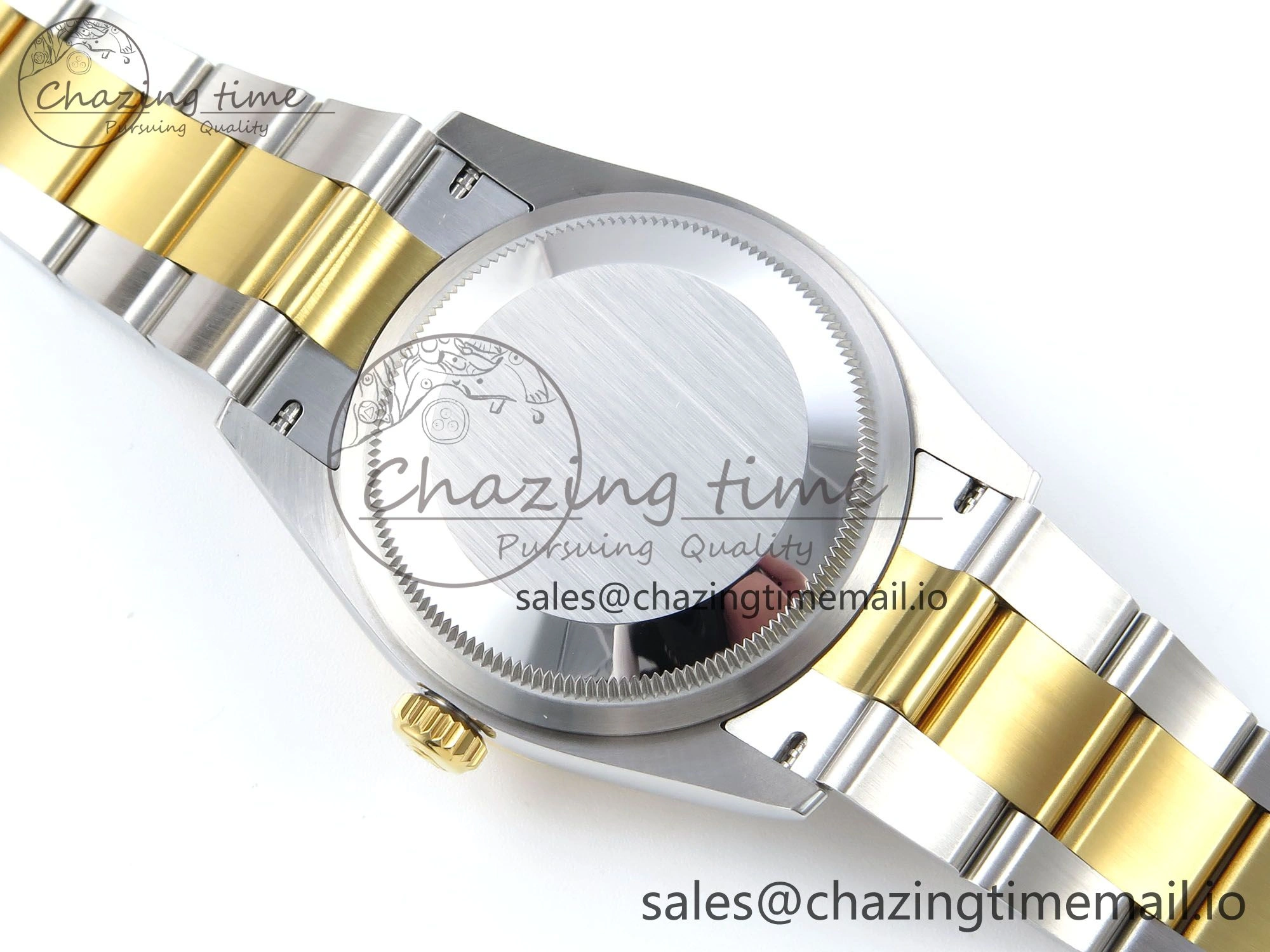 DateJust 36 126233 EWEF Best Edition YG Pattern Diamonds Dial on SS YG Oyster Bracelet A3235