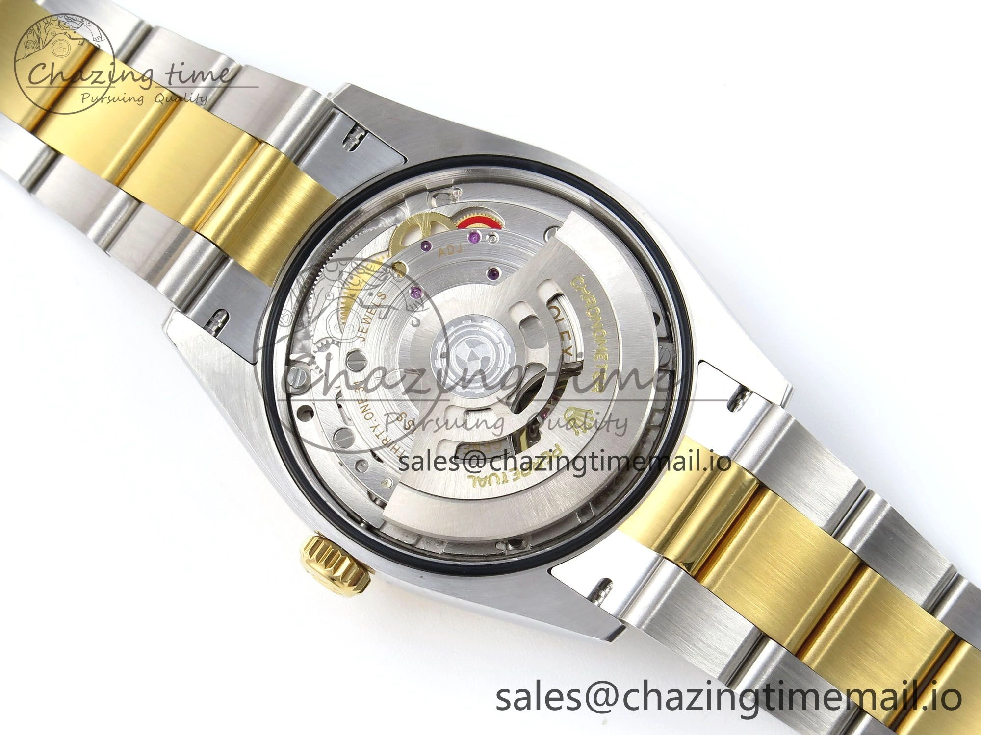 DateJust 36 126233 EWEF Best Edition YG Pattern Diamonds Dial on SS YG Oyster Bracelet A3235