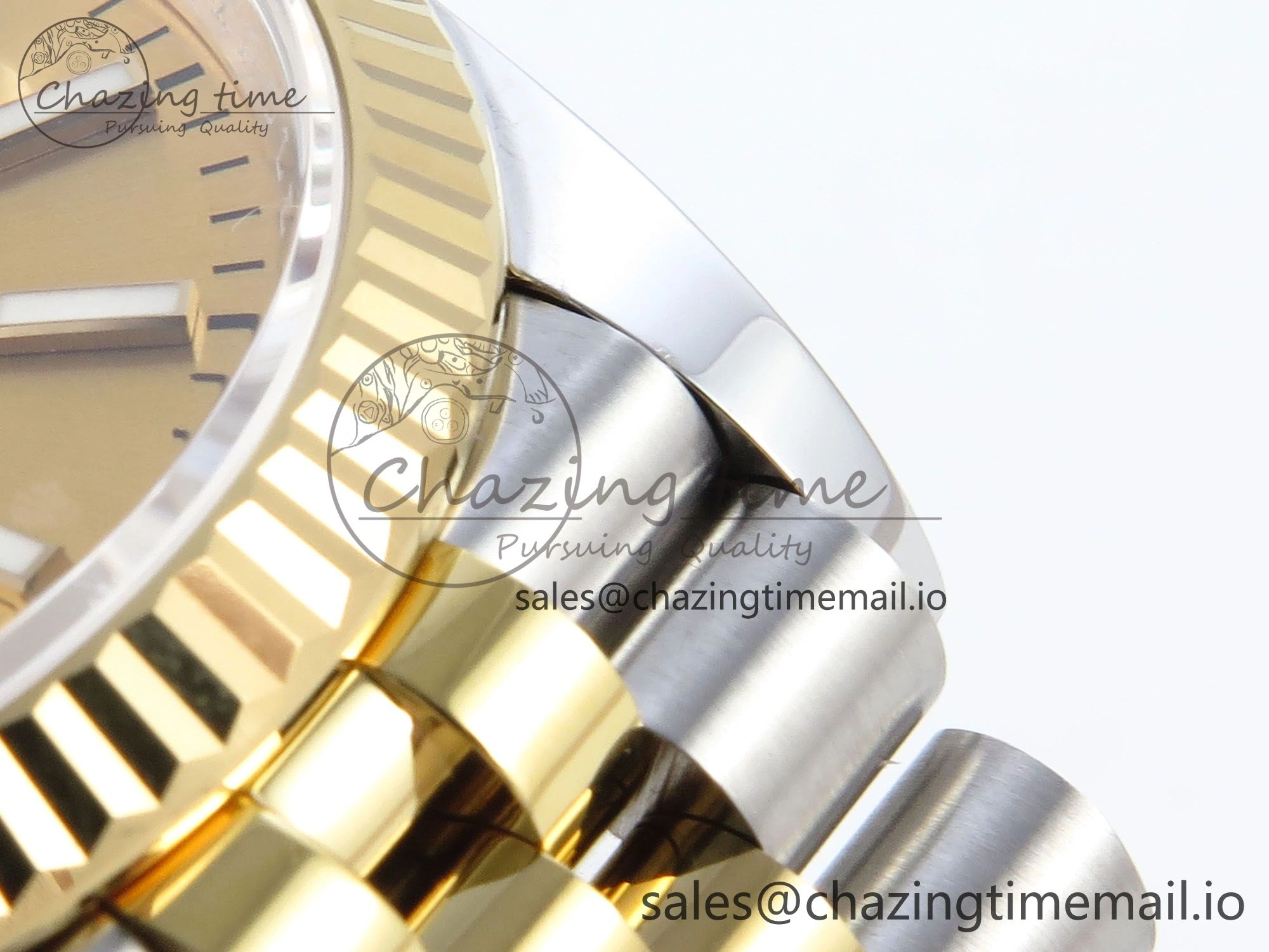 DateJust 36 126233 EWEF Best Edition YG Stick Dial on SS YG Jubilee Bracelet A3235