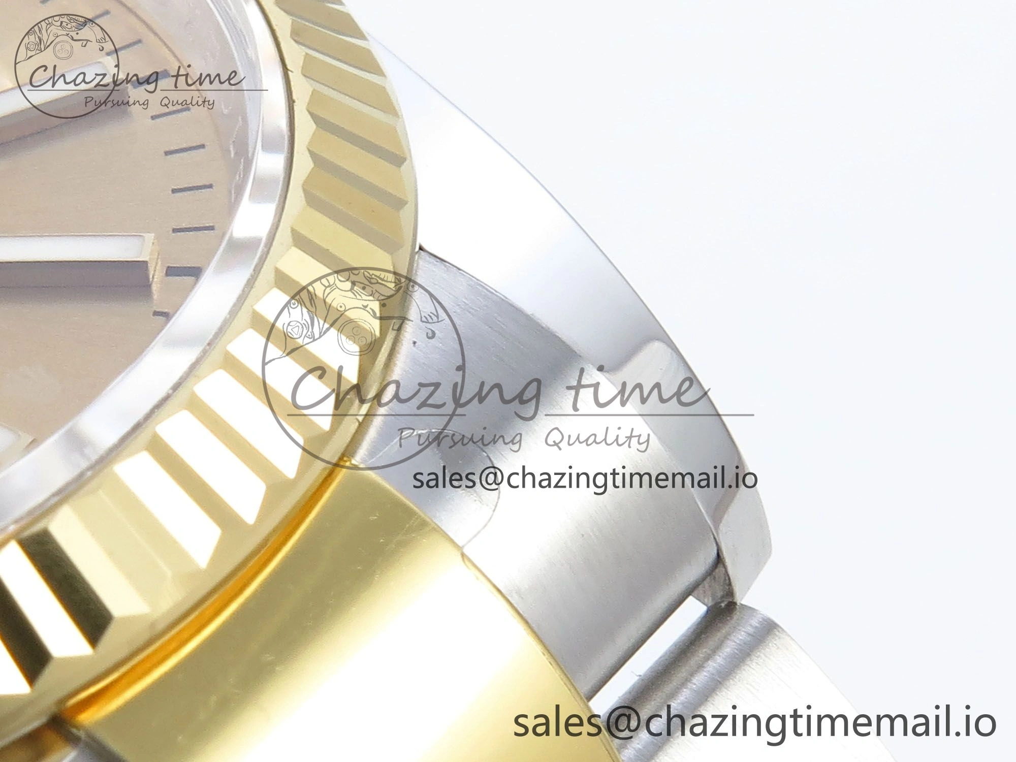 DateJust 36 126233 EWEF Best Edition YG Stick Dial on SS YG Oyster Bracelet A3235