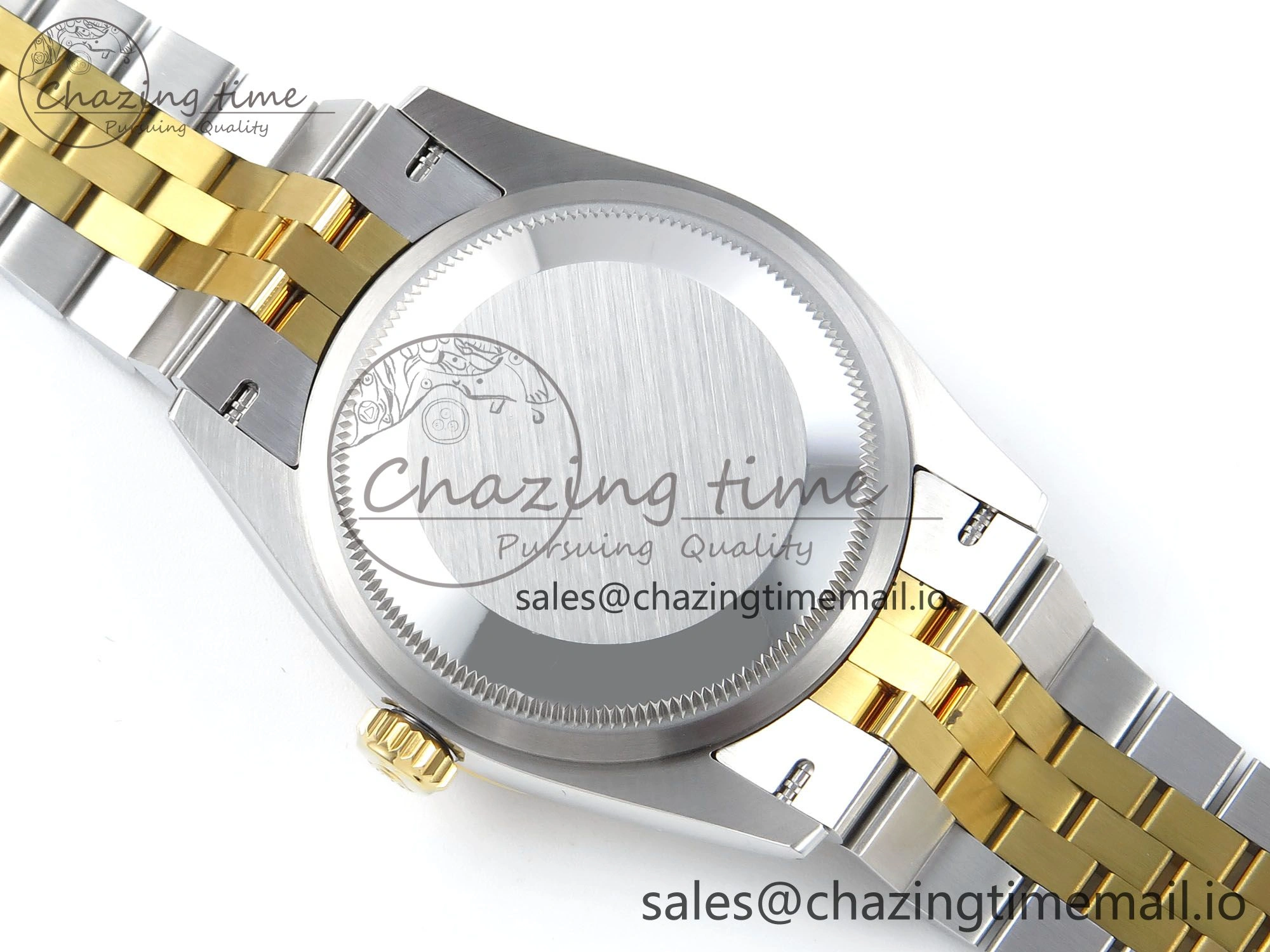 DateJust 36 126233 EWEF Best Edition YG Textured Dial Stick Marker on SS YG Jubilee Bracelet A3235