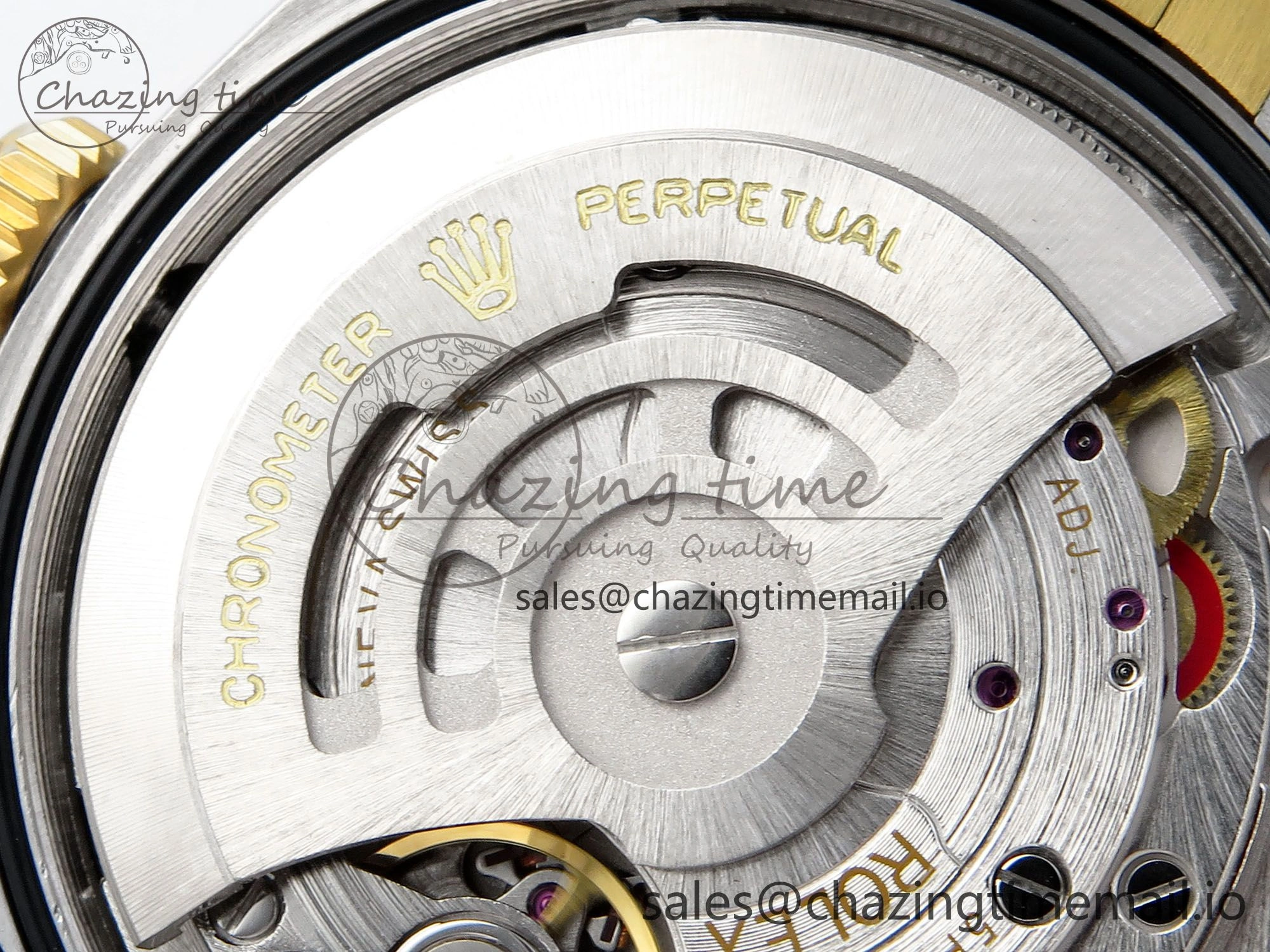 DateJust 36 126233 EWEF Best Edition YG Textured Dial Stick Marker on SS YG Jubilee Bracelet A3235