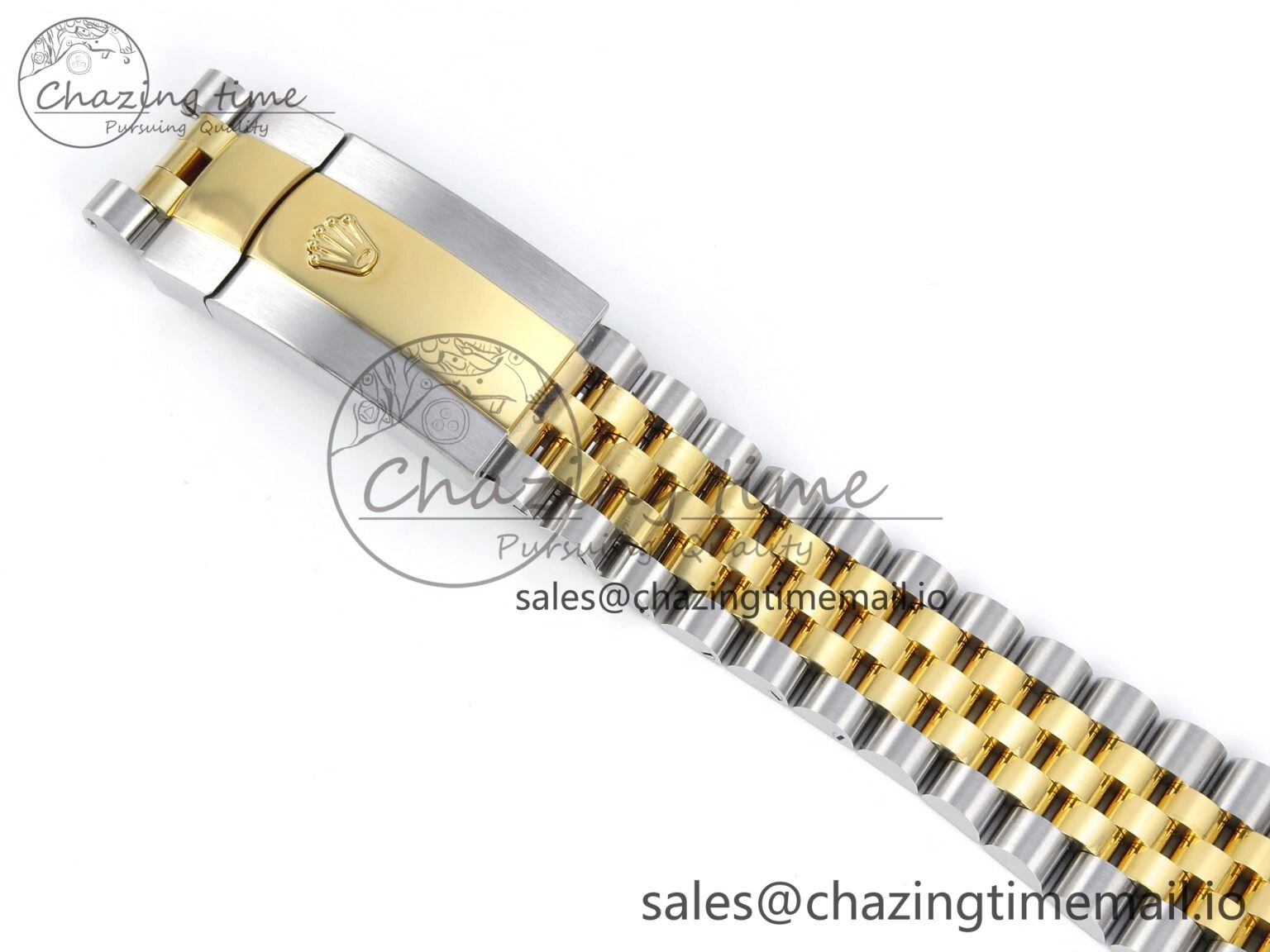 DateJust 36 126233 EWEF Best Edition YG Textured Dial Stick Marker on SS YG Jubilee Bracelet A3235