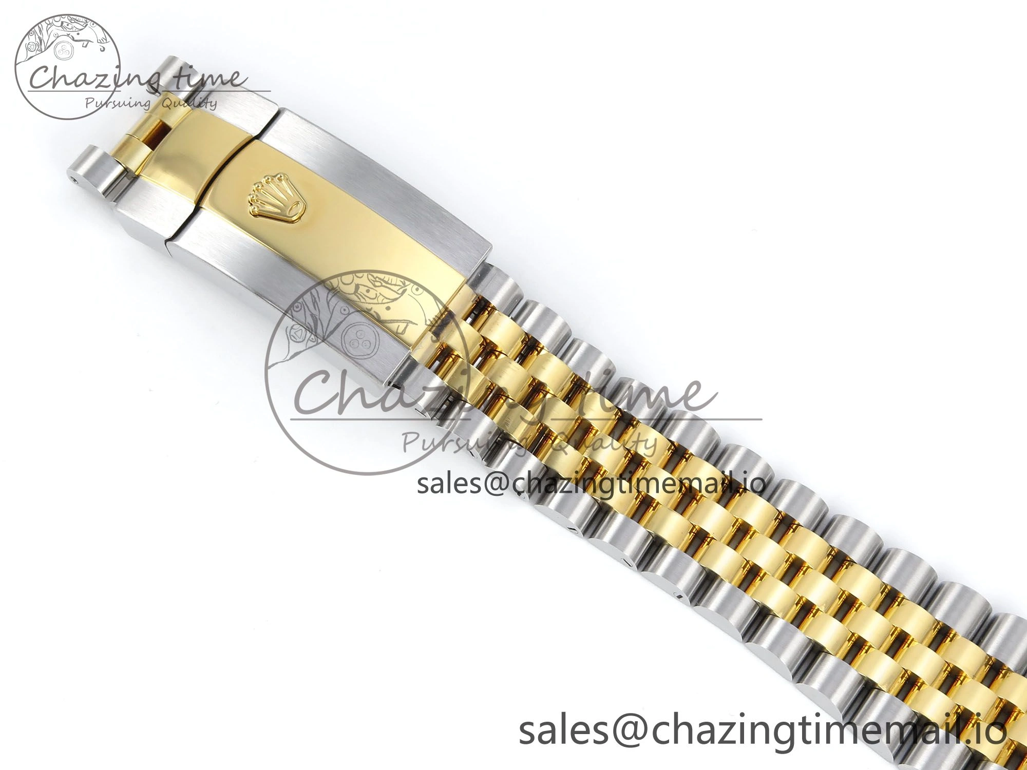 DateJust 36 126233 EWEF Best Edition YG Textured Dial Stick Marker on SS YG Jubilee Bracelet A3235