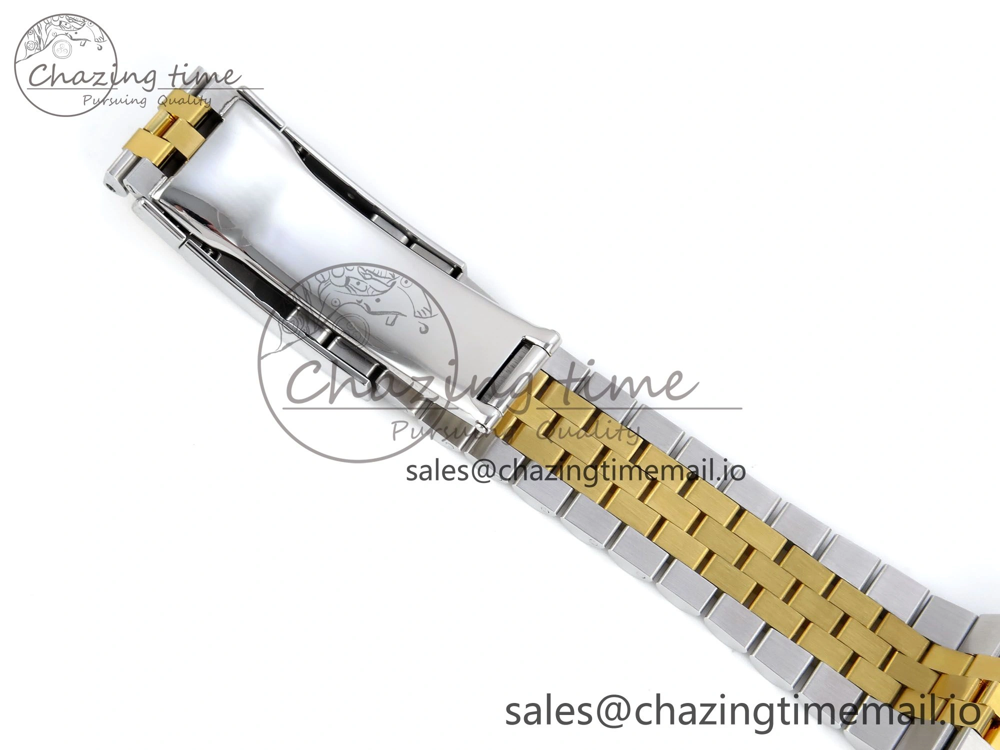 DateJust 36 126233 EWEF Best Edition YG Textured Dial Stick Marker on SS YG Jubilee Bracelet A3235
