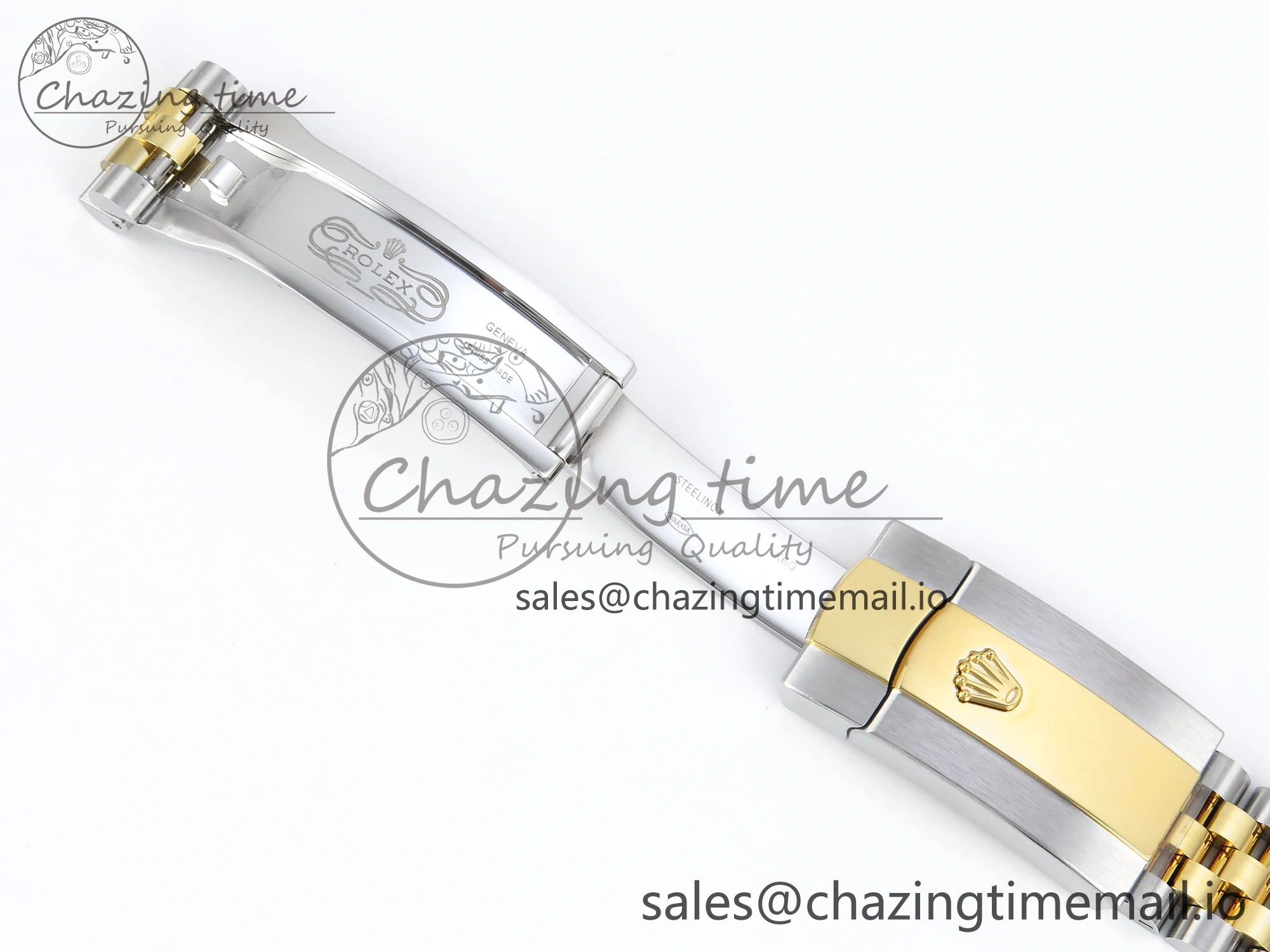 DateJust 36 126233 EWEF Best Edition YG Textured Dial Stick Marker on SS YG Jubilee Bracelet A3235