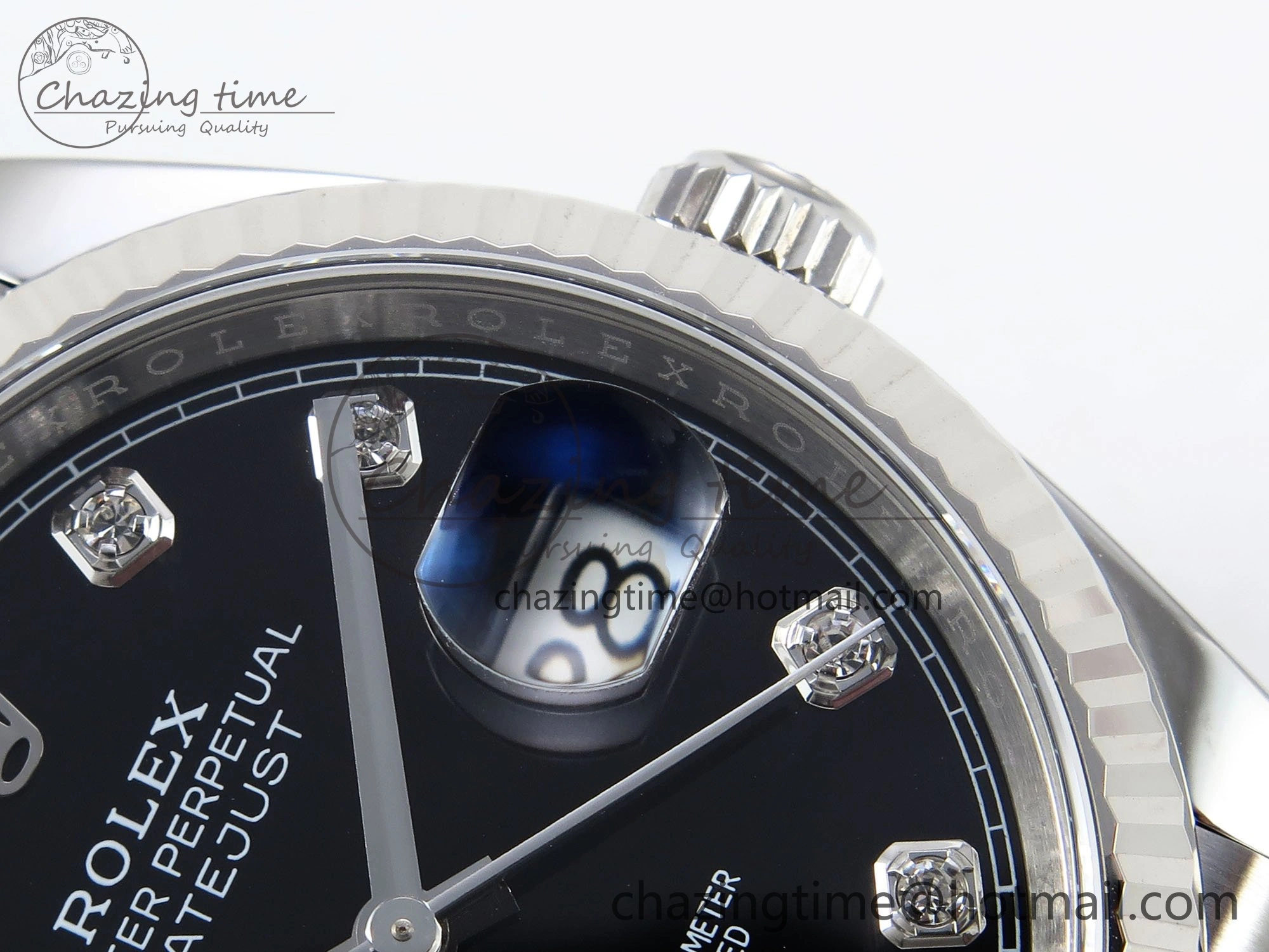 DateJust 36 126234 APF 1:1 Best Edition 904L Steel Black Diamonds Dial on SS Jubilee Bracelet VR3235