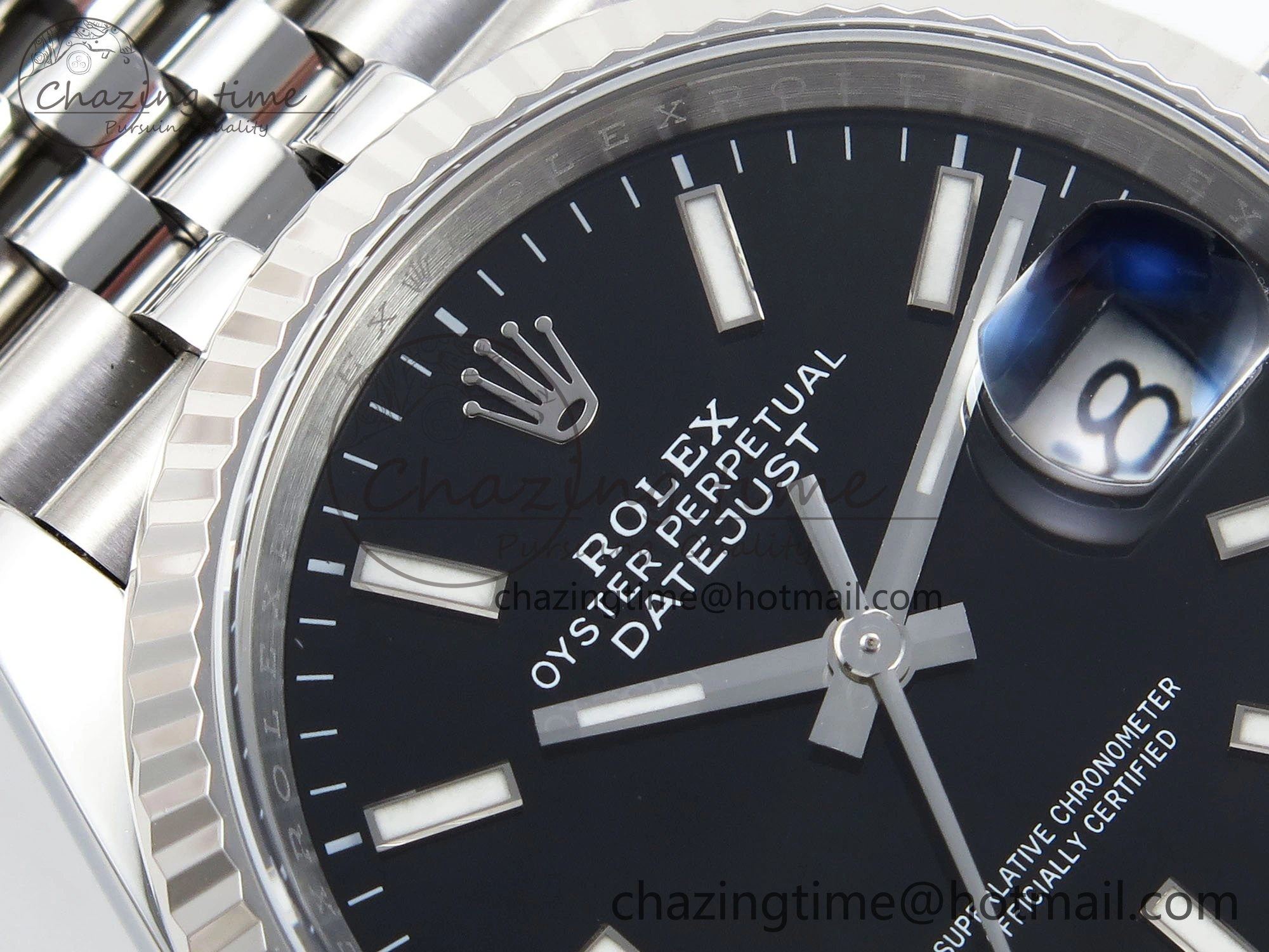 DateJust 36 126234 APF 1:1 Best Edition 904L Steel Black Sitck Dial on SS Jubilee Bracelet VR3235
