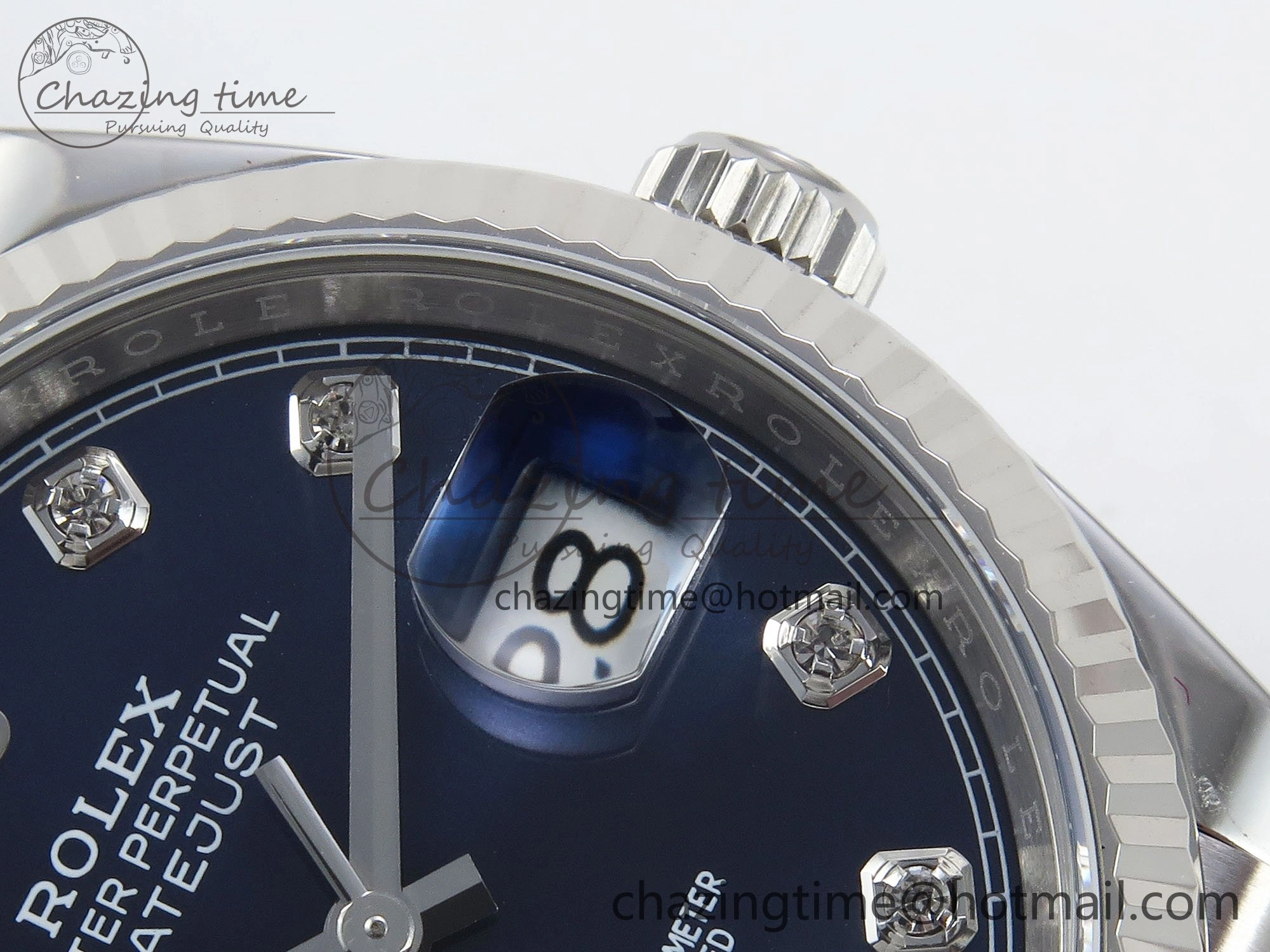 DateJust 36 126234 APF 1:1 Best Edition 904L Steel Blue Diamonds Dial on SS Jubilee Bracelet VR3235