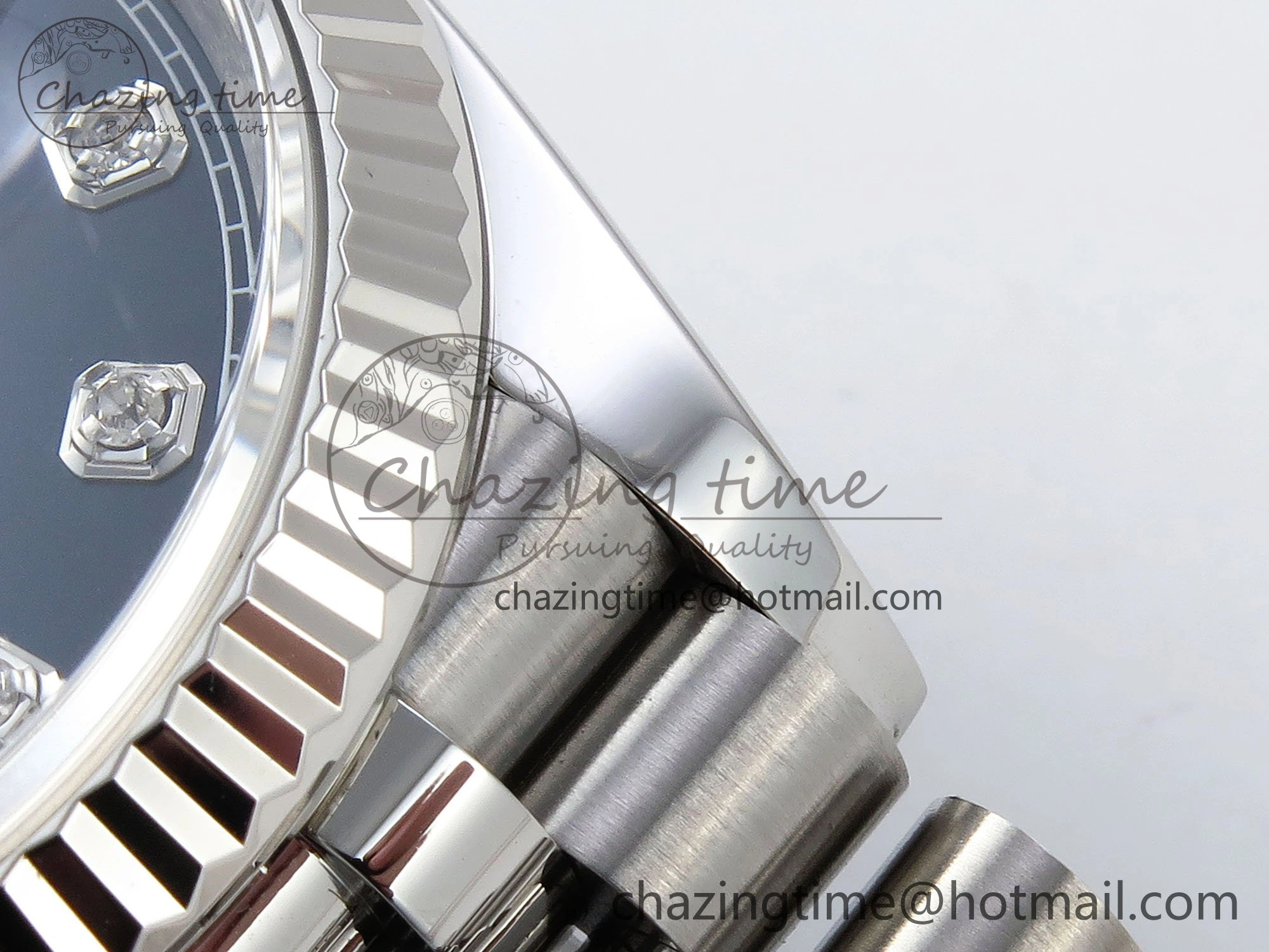 DateJust 36 126234 APF 1:1 Best Edition 904L Steel Blue Diamonds Dial on SS Jubilee Bracelet VR3235