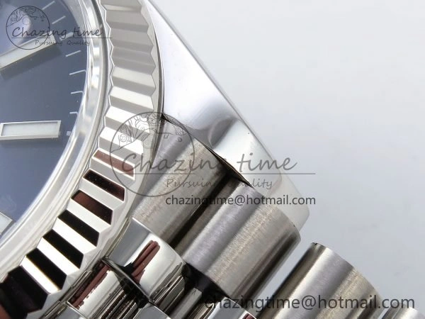 DateJust 36 126234 APF 1:1 Best Edition 904L Steel Blue Sitck Dial on SS Jubilee Bracelet VR3235