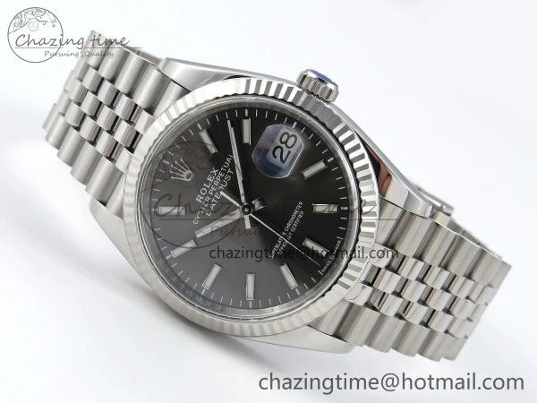 DateJust 36 126234 APF 1:1 Best Edition 904L Steel Gray Sitck Dial on SS Jubilee Bracelet VR3235