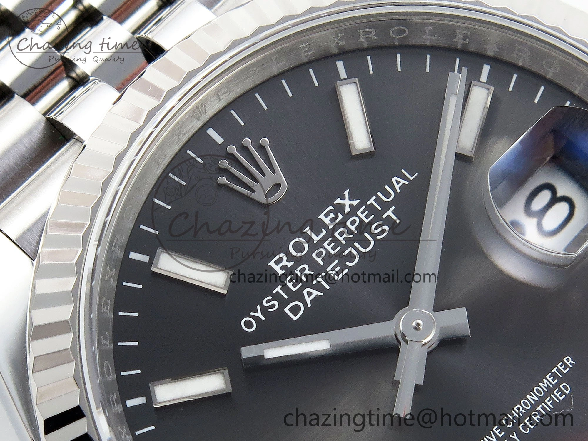 DateJust 36 126234 APF 1:1 Best Edition 904L Steel Gray Sitck Dial on SS Jubilee Bracelet VR3235