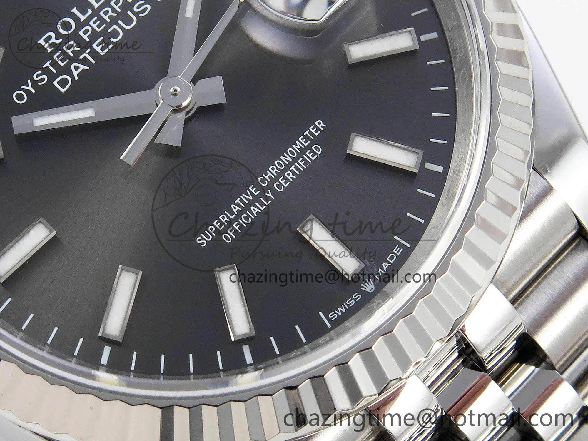 DateJust 36 126234 APF 1:1 Best Edition 904L Steel Gray Sitck Dial on SS Jubilee Bracelet VR3235