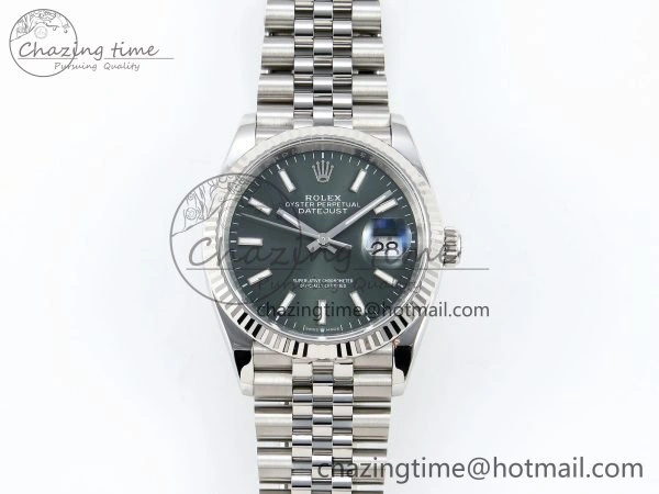 DateJust 36 126234 APF 1:1 Best Edition 904L Steel Green Sitck Dial on SS Jubilee Bracelet VR3235