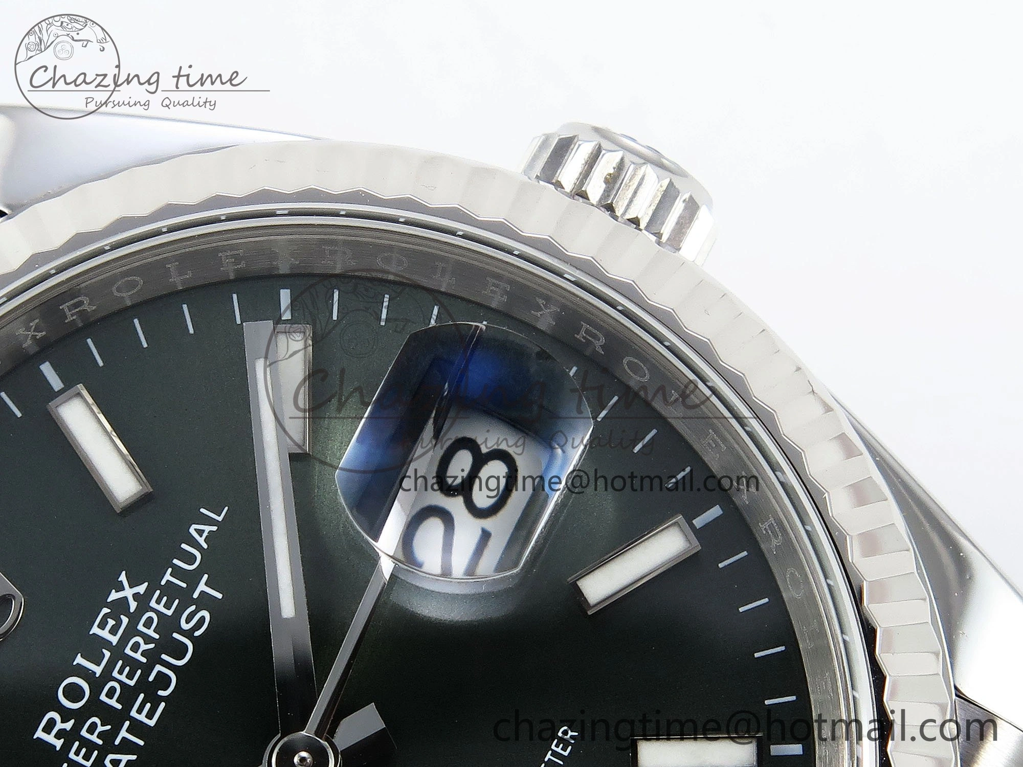 DateJust 36 126234 APF 1:1 Best Edition 904L Steel Green Sitck Dial on SS Jubilee Bracelet VR3235