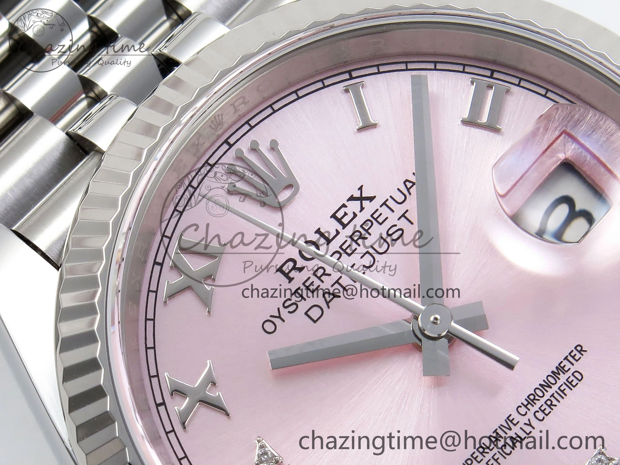 DateJust 36 126234 APF 1:1 Best Edition 904L Steel Pink Diamond Roman Dial on Jubilee Bracelet VR3235