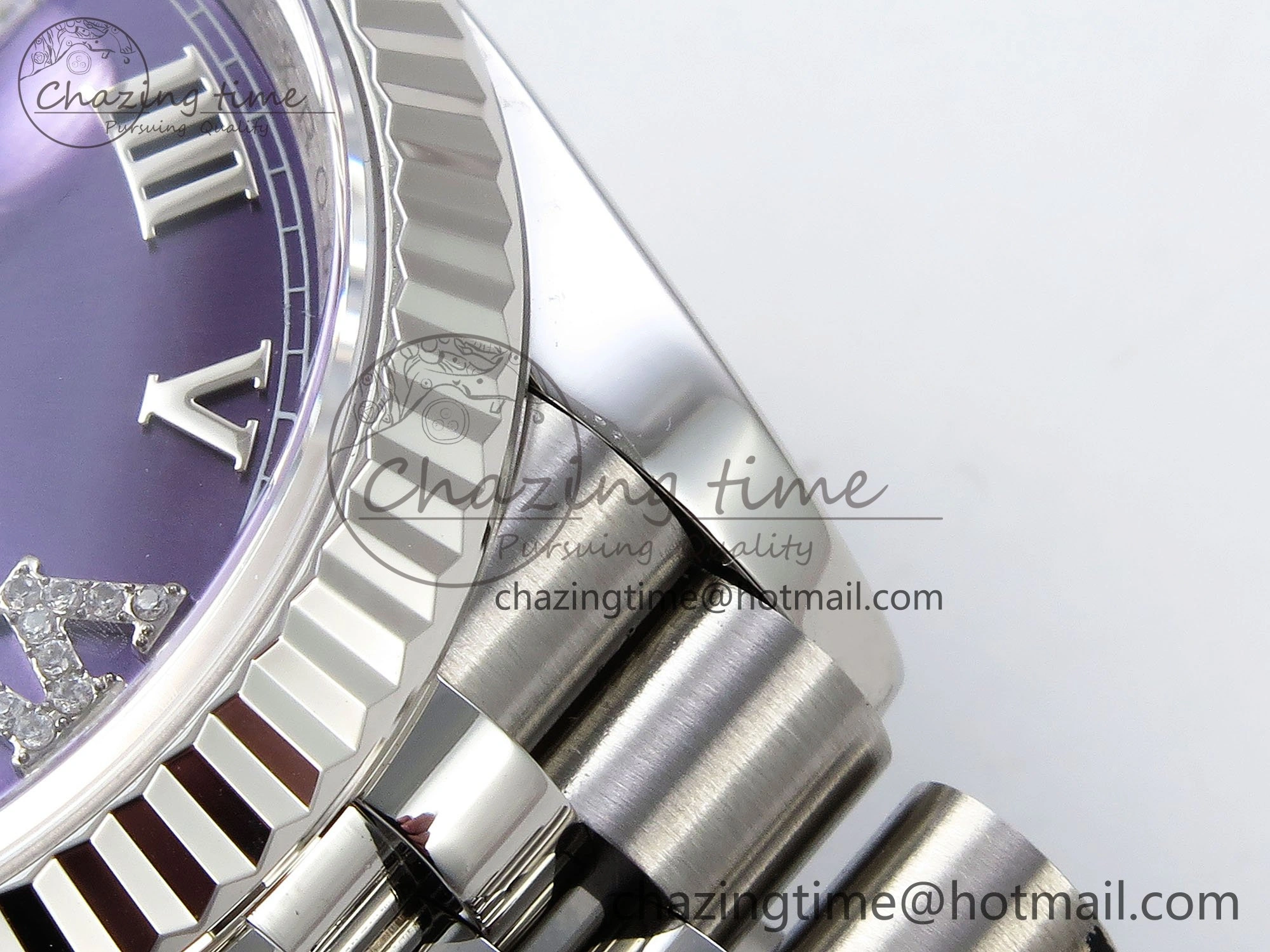 DateJust 36 126234 APF 1:1 Best Edition 904L Steel Purple Diamond Roman Dial on Jubilee Bracelet VR3235