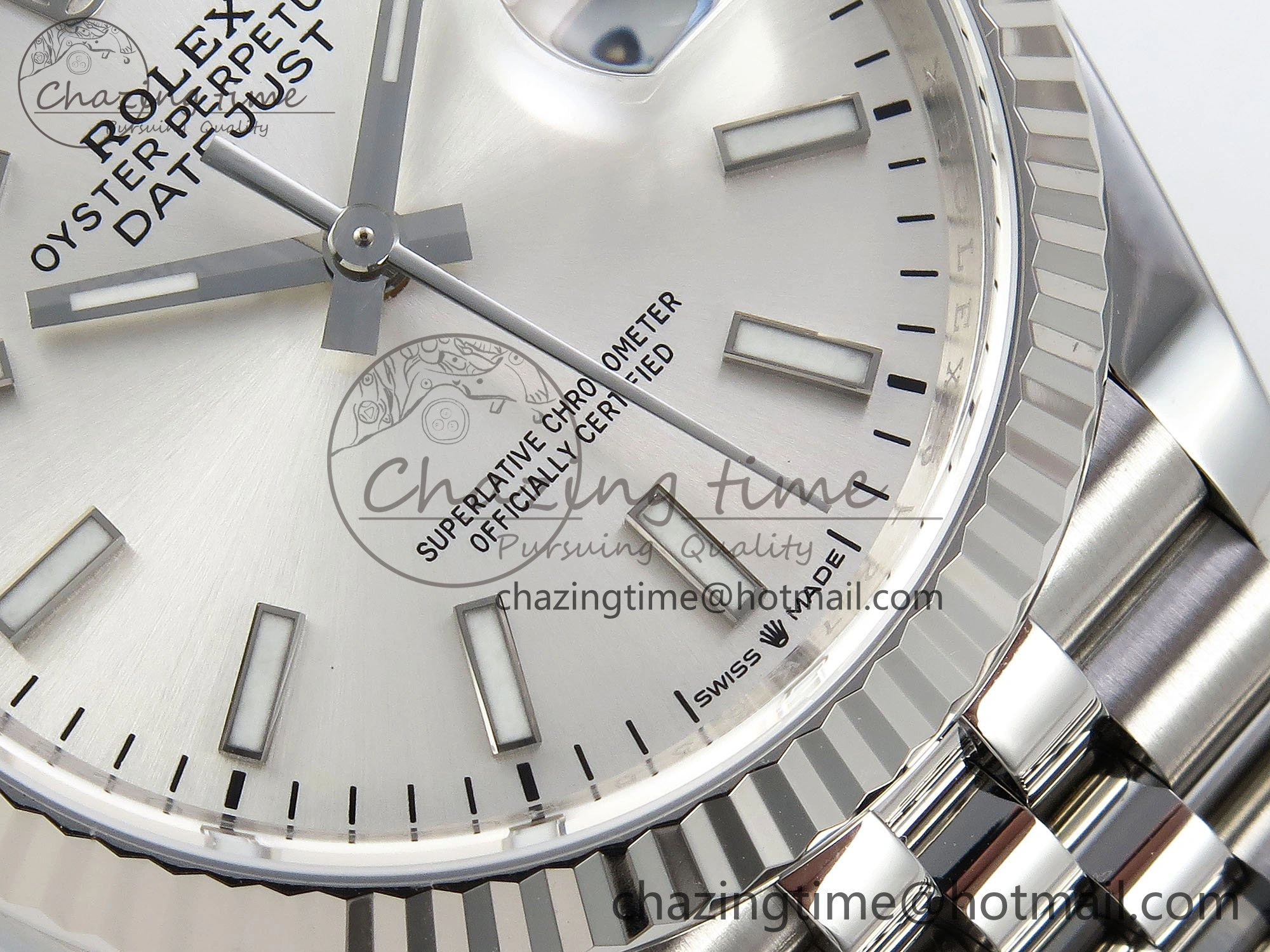 DateJust 36 126234 APF 1:1 Best Edition 904L Steel Silver Sitck Dial on SS Jubilee Bracelet VR3235