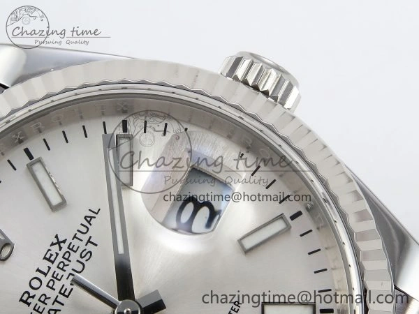 DateJust 36 126234 APF 1:1 Best Edition 904L Steel Silver Sitck Dial on SS Jubilee Bracelet VR3235