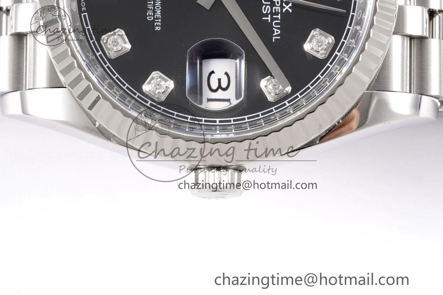 DateJust 36 126234 Clean 1:1 Best Edition 904L Steel Black Diamonds Dial on Jubilee Bracelet VR3235