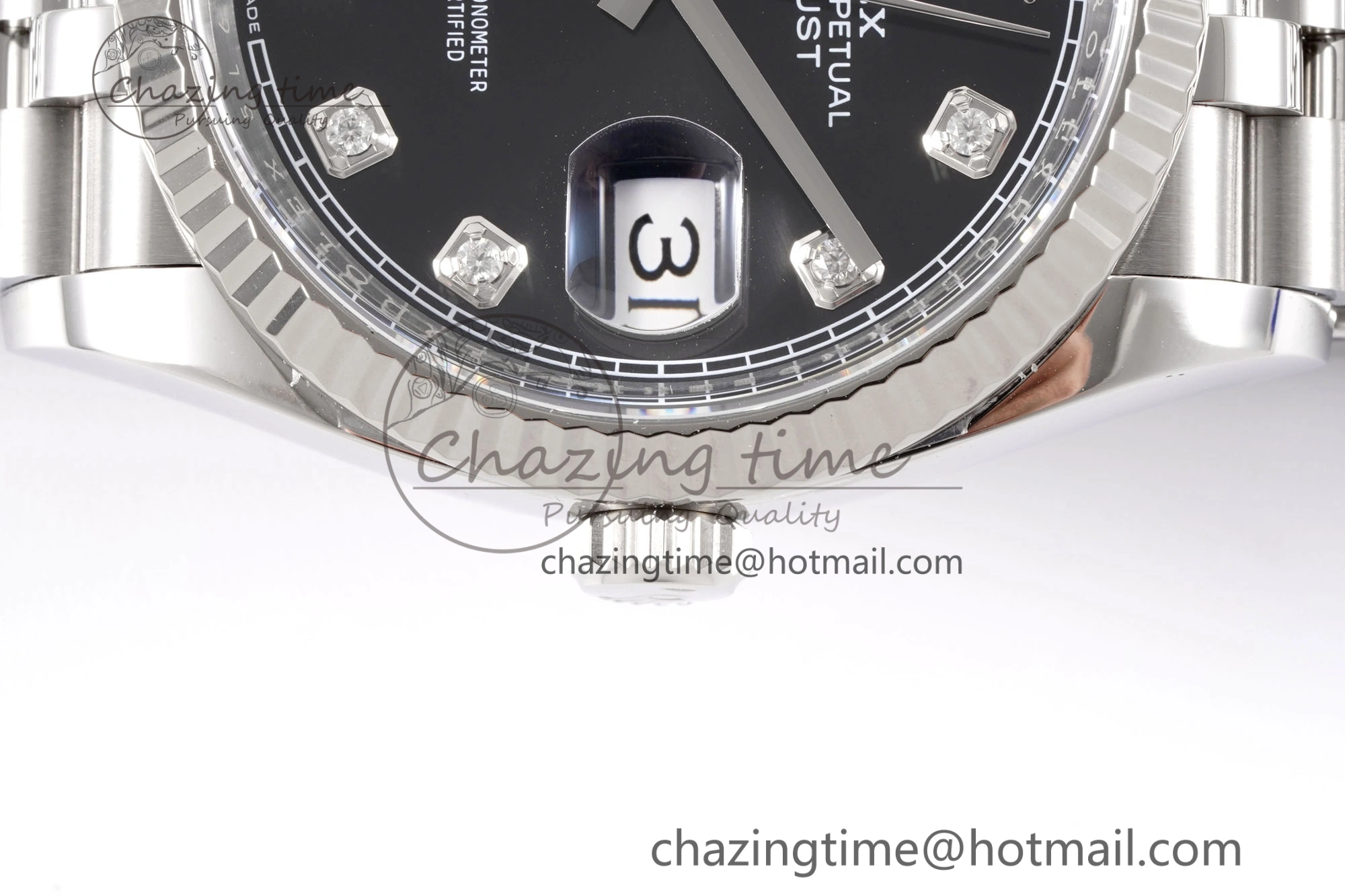 DateJust 36 126234 Clean 1:1 Best Edition 904L Steel Black Diamonds Dial on Jubilee Bracelet VR3235