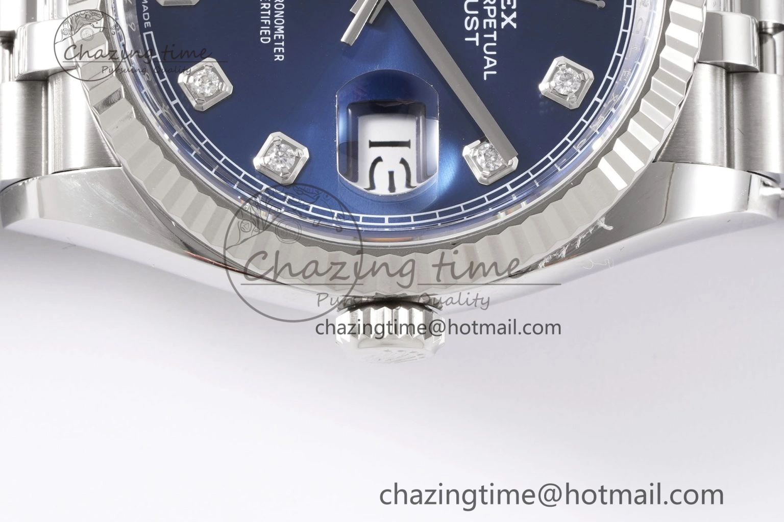 DateJust 36 126234 Clean 1:1 Best Edition 904L Steel Blue Diamonds Dial on Jubilee Bracelet VR3235