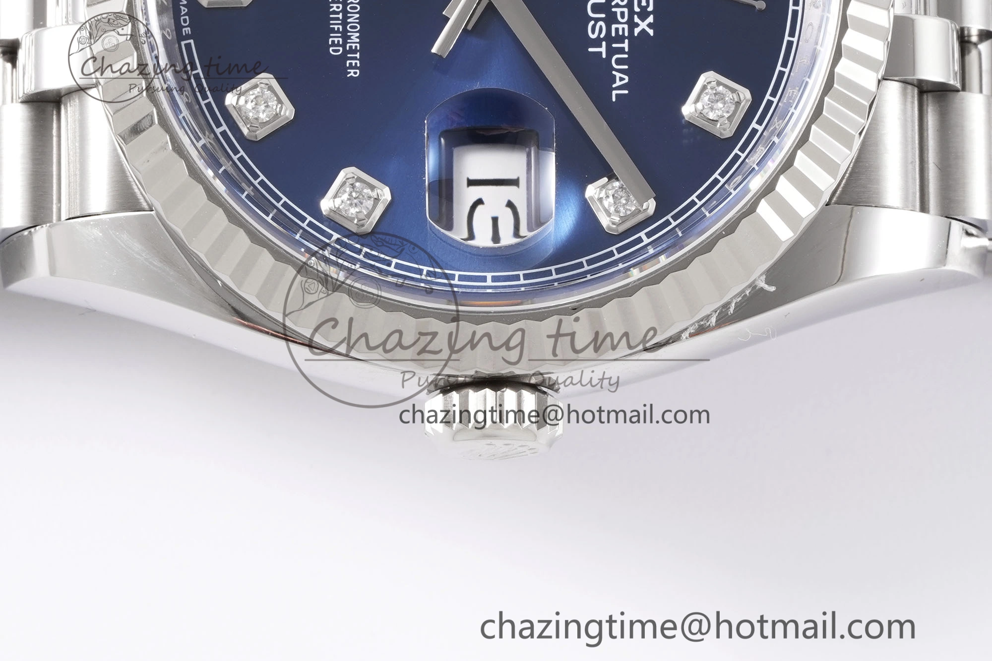 DateJust 36 126234 Clean 1:1 Best Edition 904L Steel Blue Diamonds Dial on Jubilee Bracelet VR3235