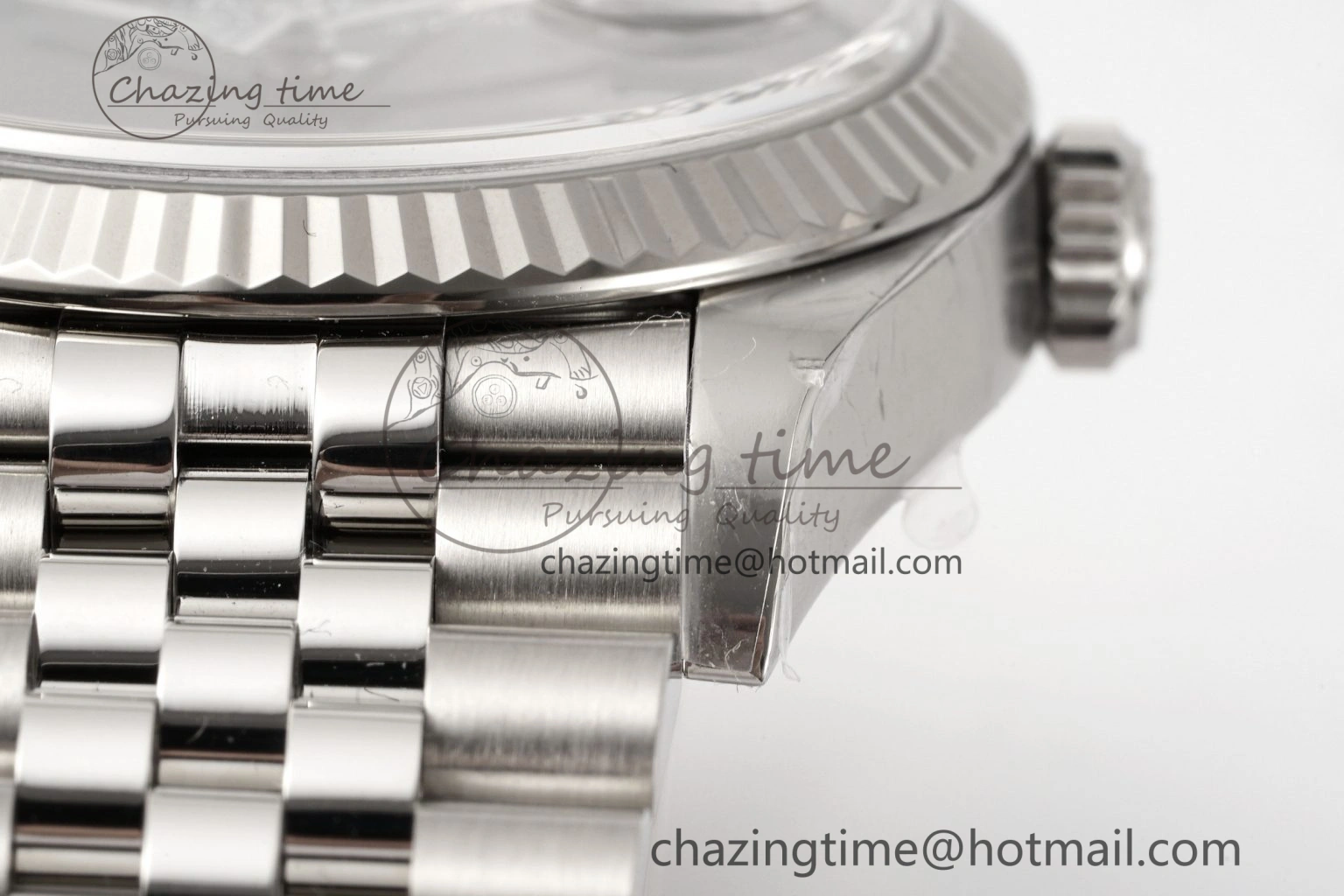 DateJust 36 126234 Clean 1:1 Best Edition 904L Steel Gray Dial Green Roman Markers on Jubilee Bracelet VR3235