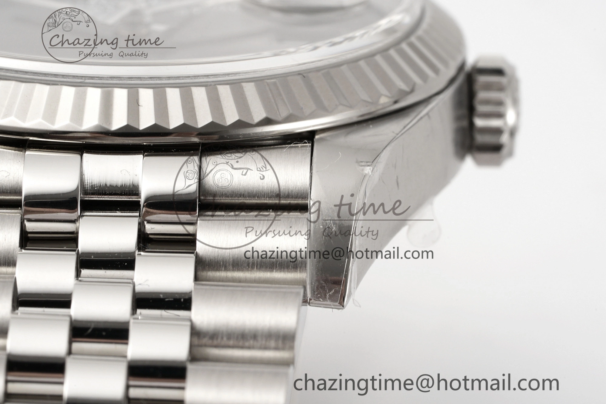 DateJust 36 126234 Clean 1:1 Best Edition 904L Steel Gray Dial Green Roman Markers on Jubilee Bracelet VR3235