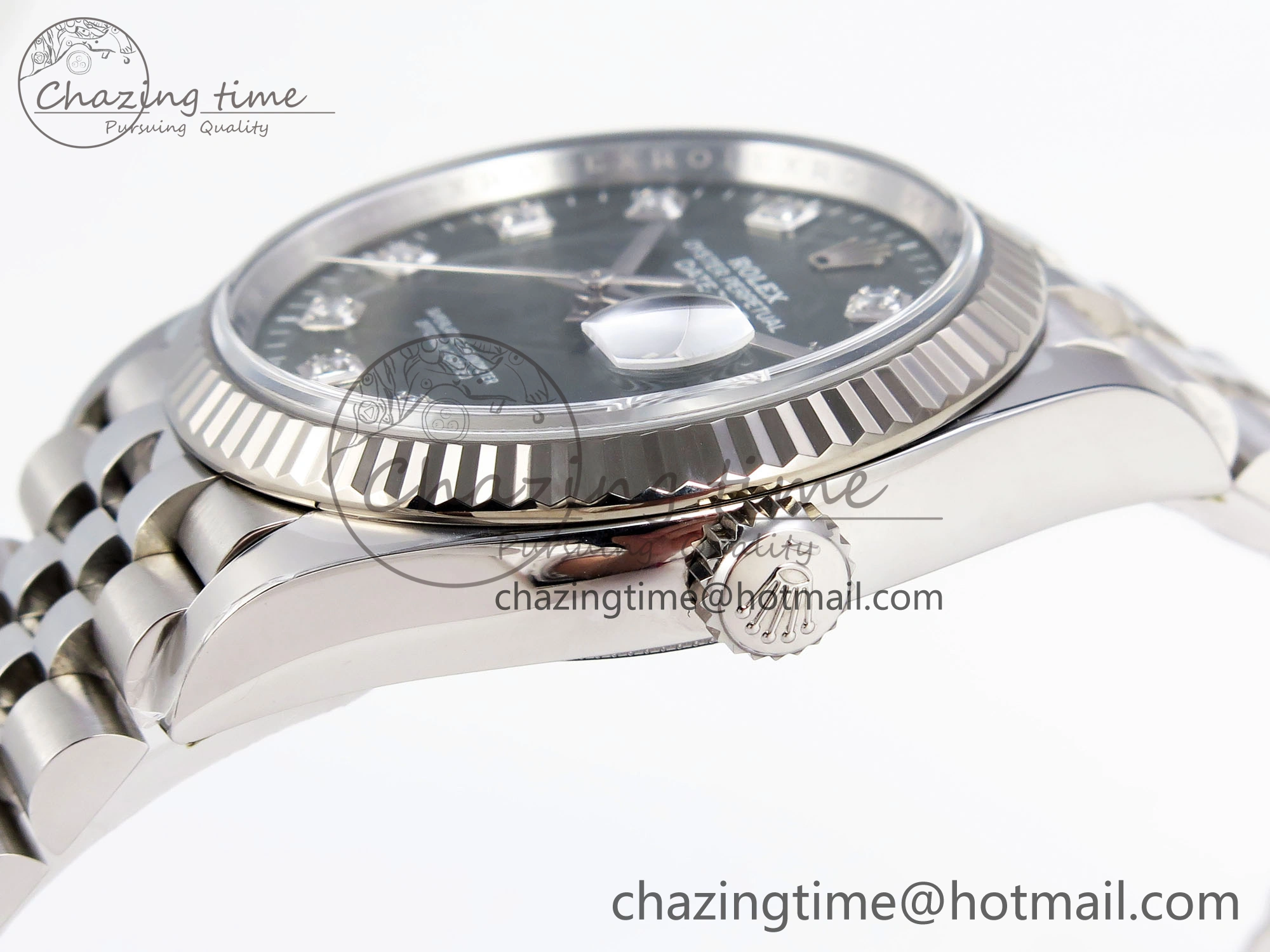 DateJust 36 126234 Clean 1:1 Best Edition 904L Steel Green Leaf Diamonds Dial on Jubilee Bracelet VR3235