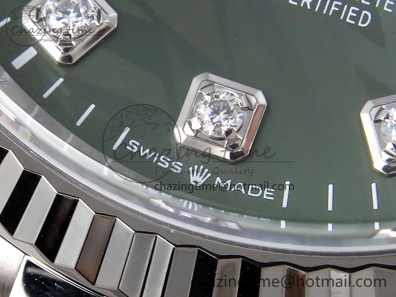 DateJust 36 126234 Clean 1:1 Best Edition 904L Steel Green Leaf Diamonds Dial on Jubilee Bracelet VR3235