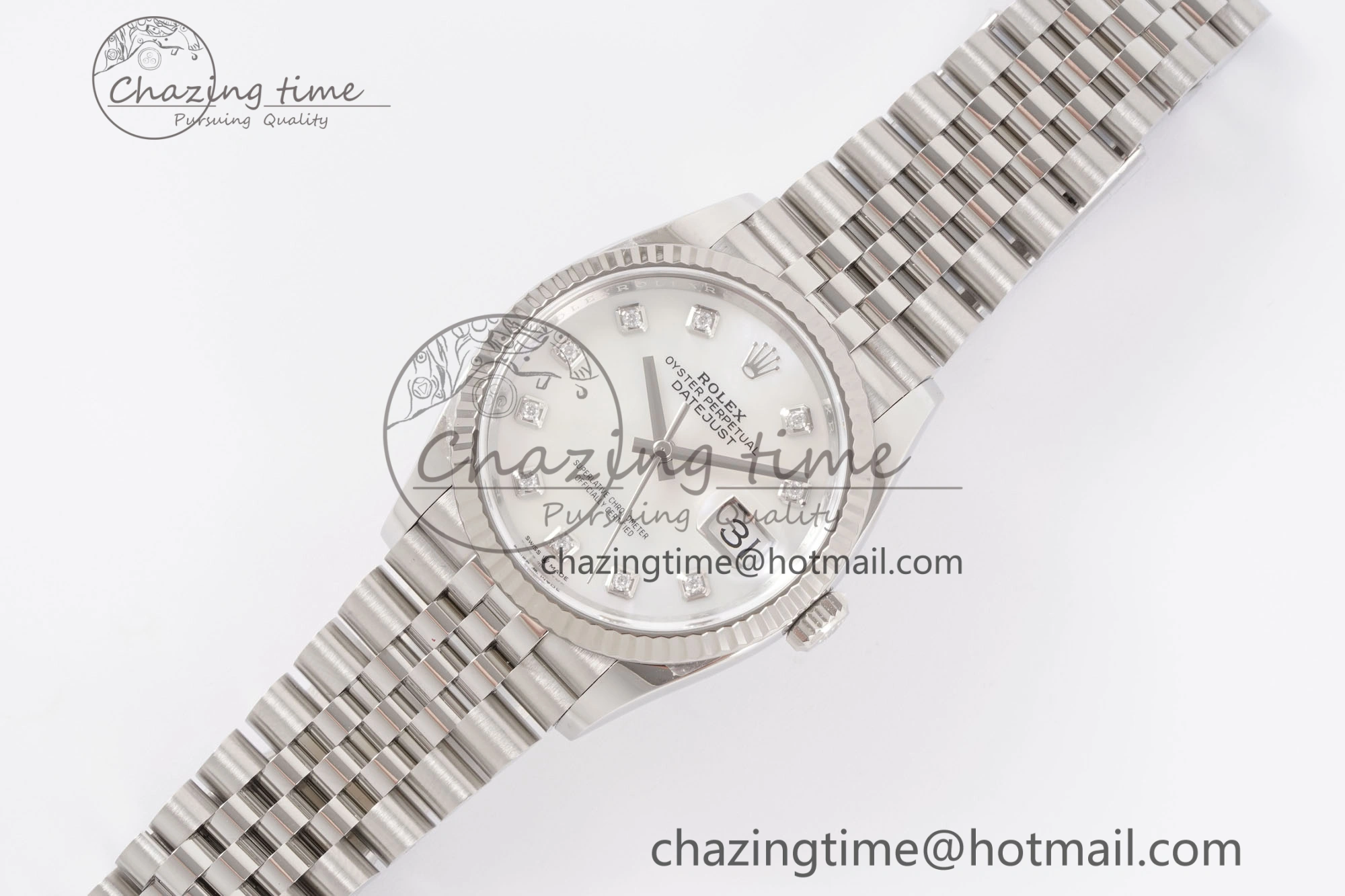 DateJust 36 126234 Clean 1:1 Best Edition 904L Steel White MOP Diamonds Dial on Jubilee Bracelet VR3235