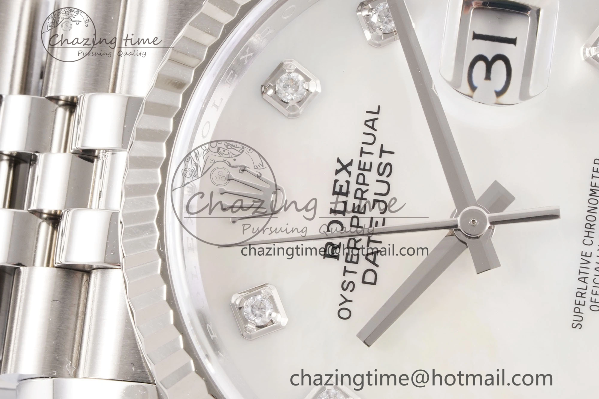 DateJust 36 126234 Clean 1:1 Best Edition 904L Steel White MOP Diamonds Dial on Jubilee Bracelet VR3235
