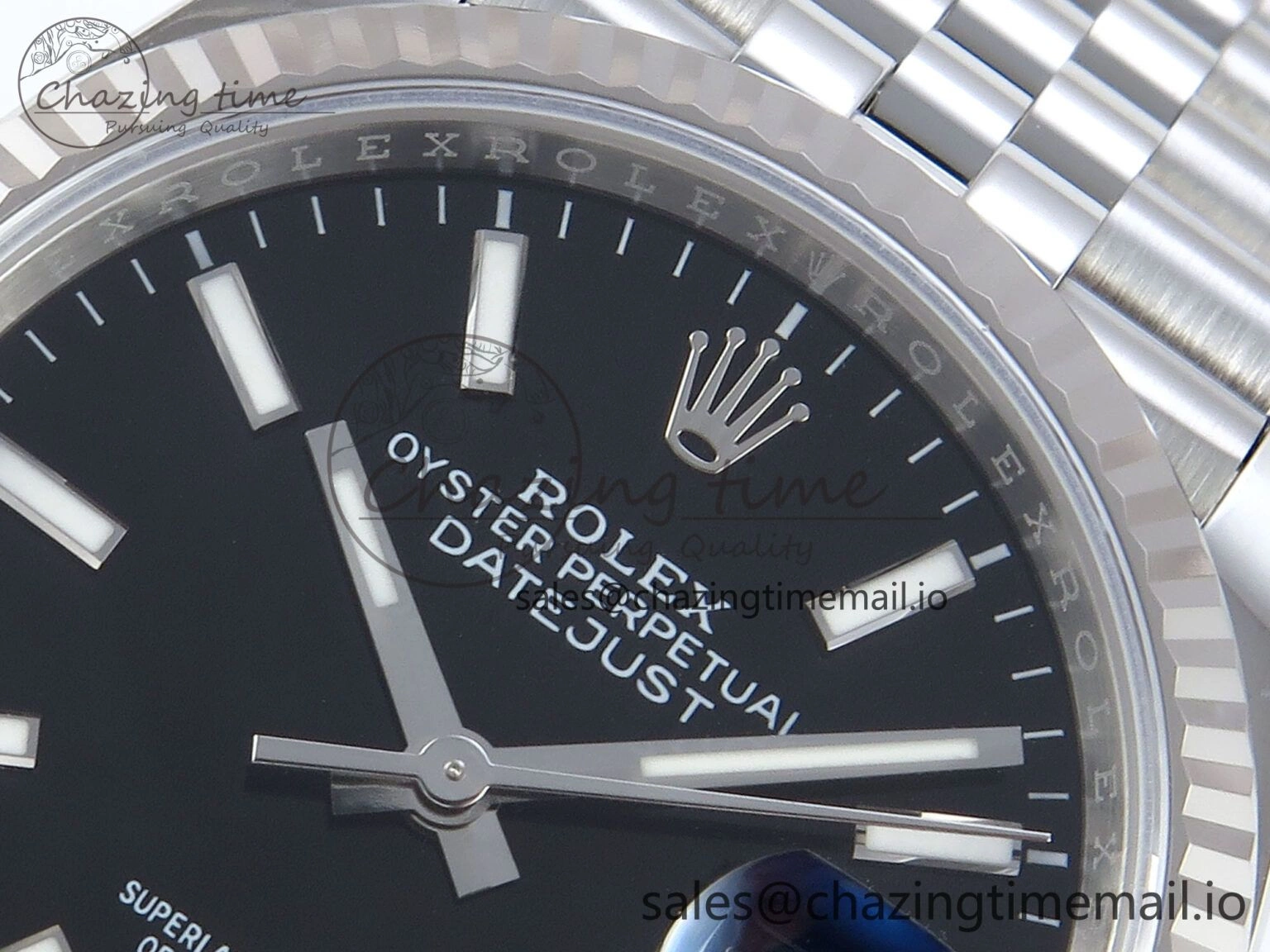 DateJust 36 126234 EWEF Best Edition Black Dial Stick Marker on Jubilee Bracelet A3235