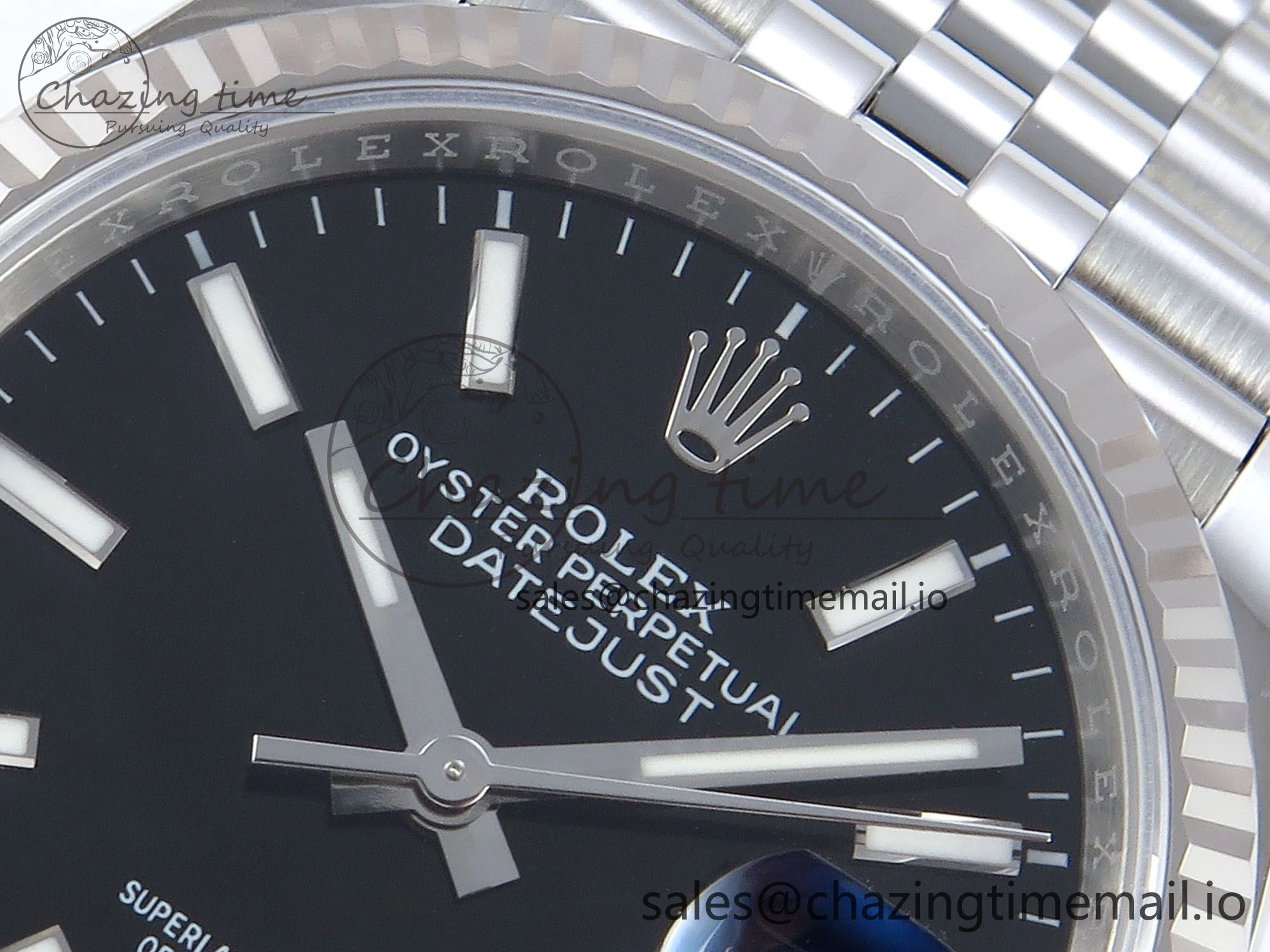 DateJust 36 126234 EWEF Best Edition Black Dial Stick Marker on Jubilee Bracelet A3235