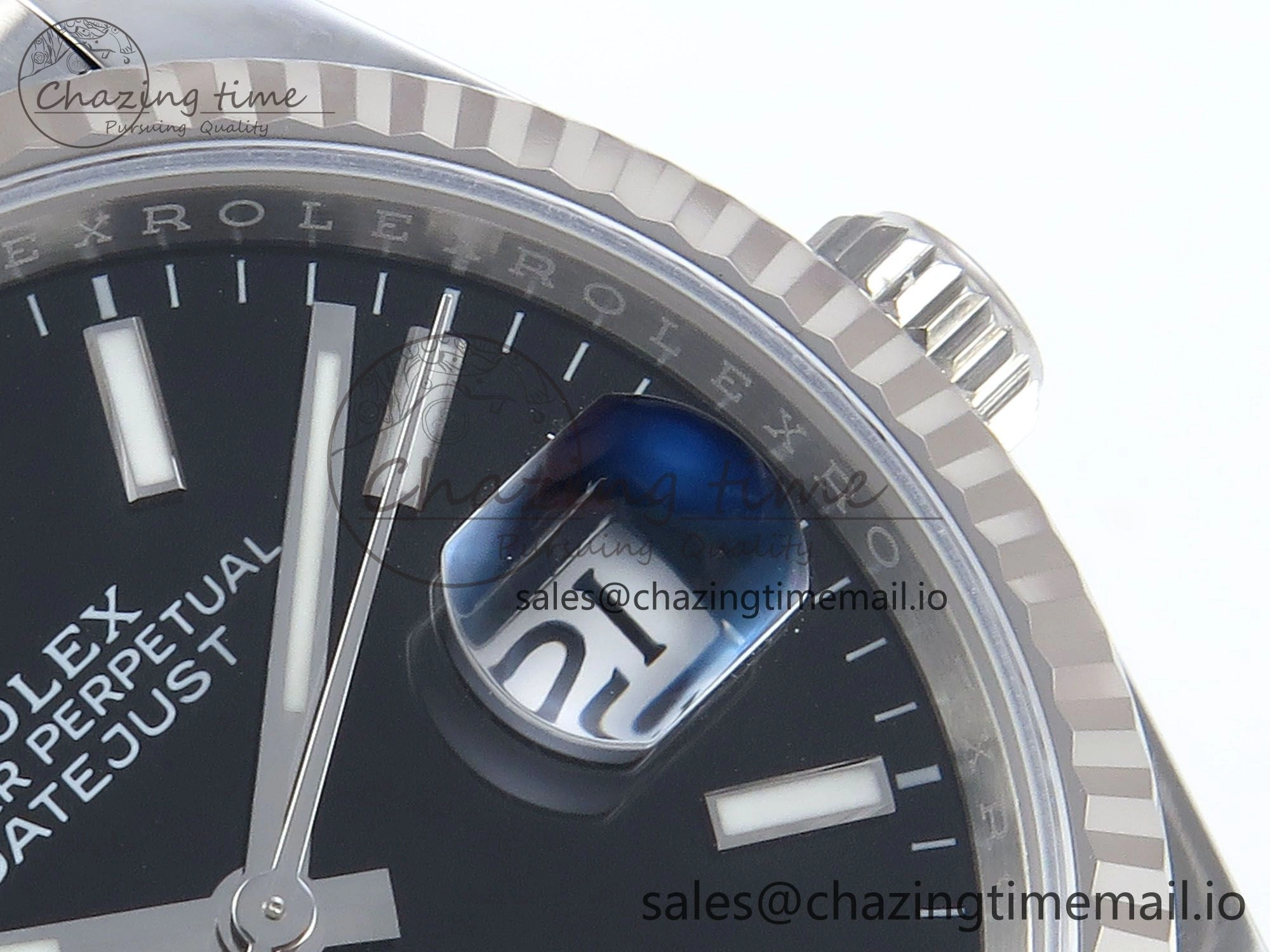 DateJust 36 126234 EWEF Best Edition Black Dial Stick Marker on Jubilee Bracelet A3235