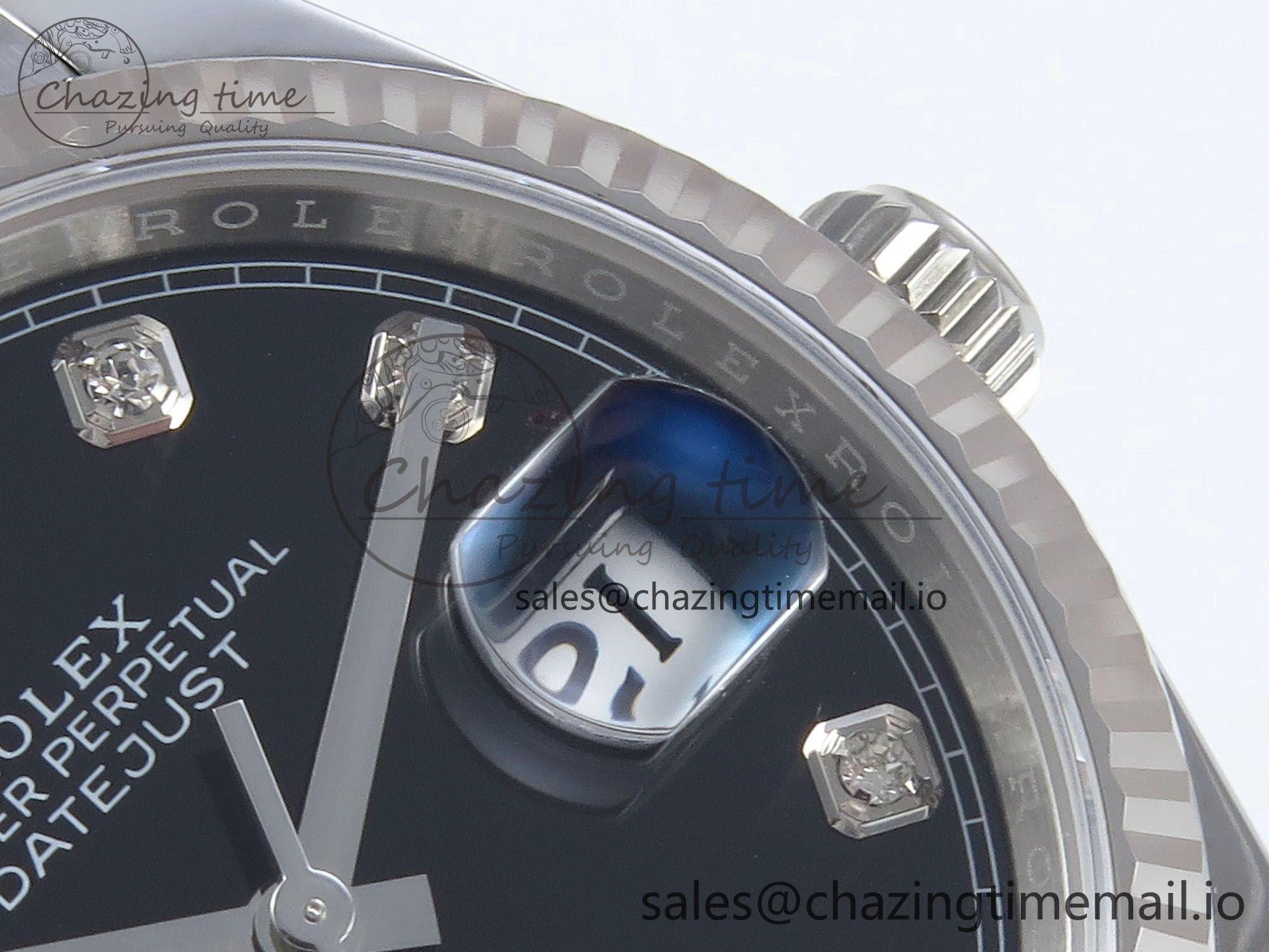 DateJust 36 126234 EWEF Best Edition Black Diamonds Dial on Jubilee Bracelet A3235