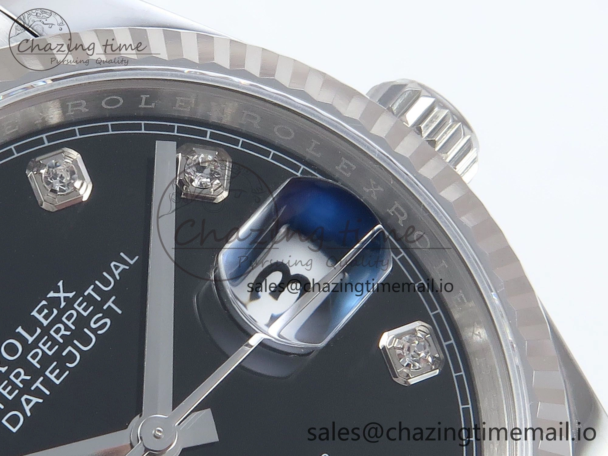 DateJust 36 126234 EWEF Best Edition Black Diamonds Dial on Oyster Bracelet A3235